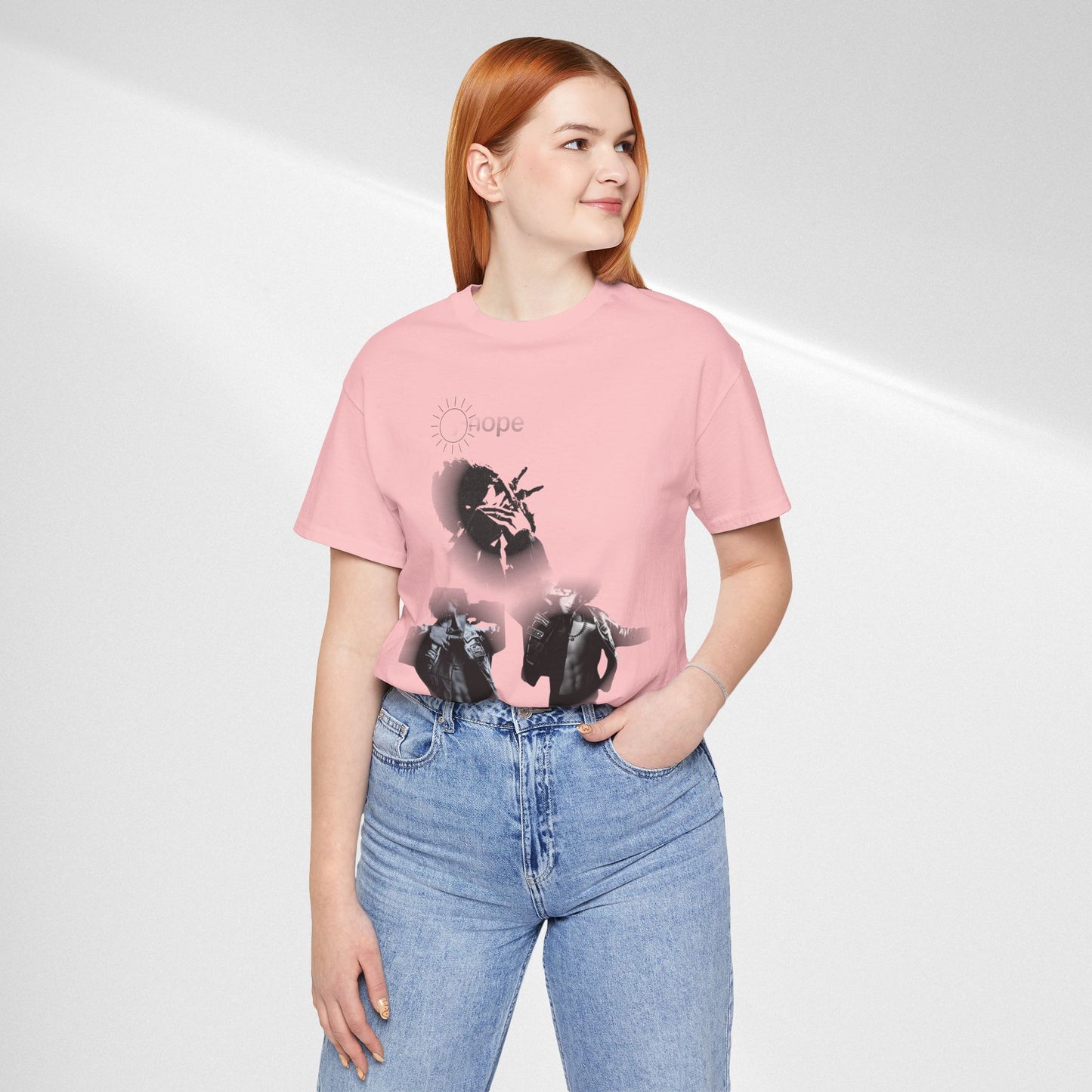 J hope Graphic Tee — Moody Monochrome Portraits
