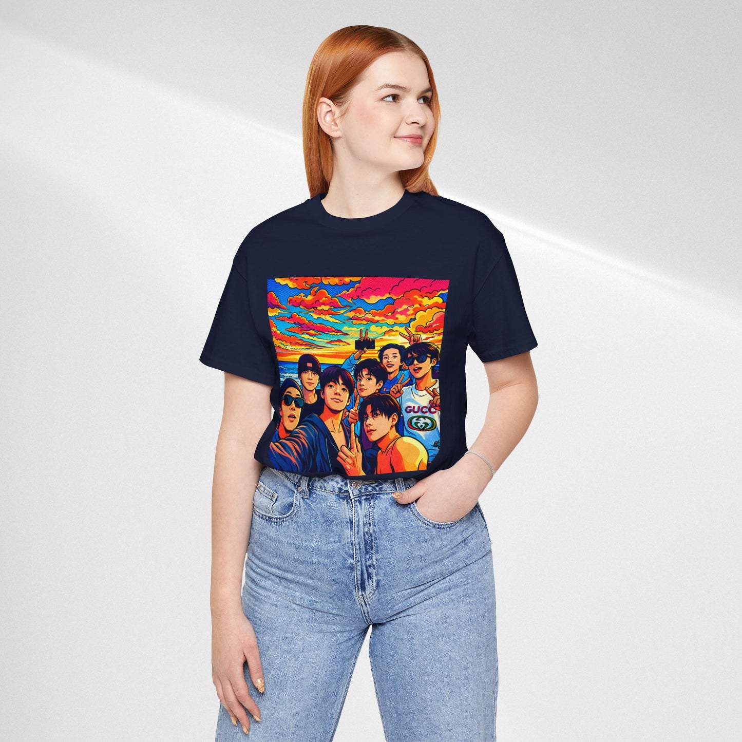 BTS Vibrant Sunset Group Portrait Tee