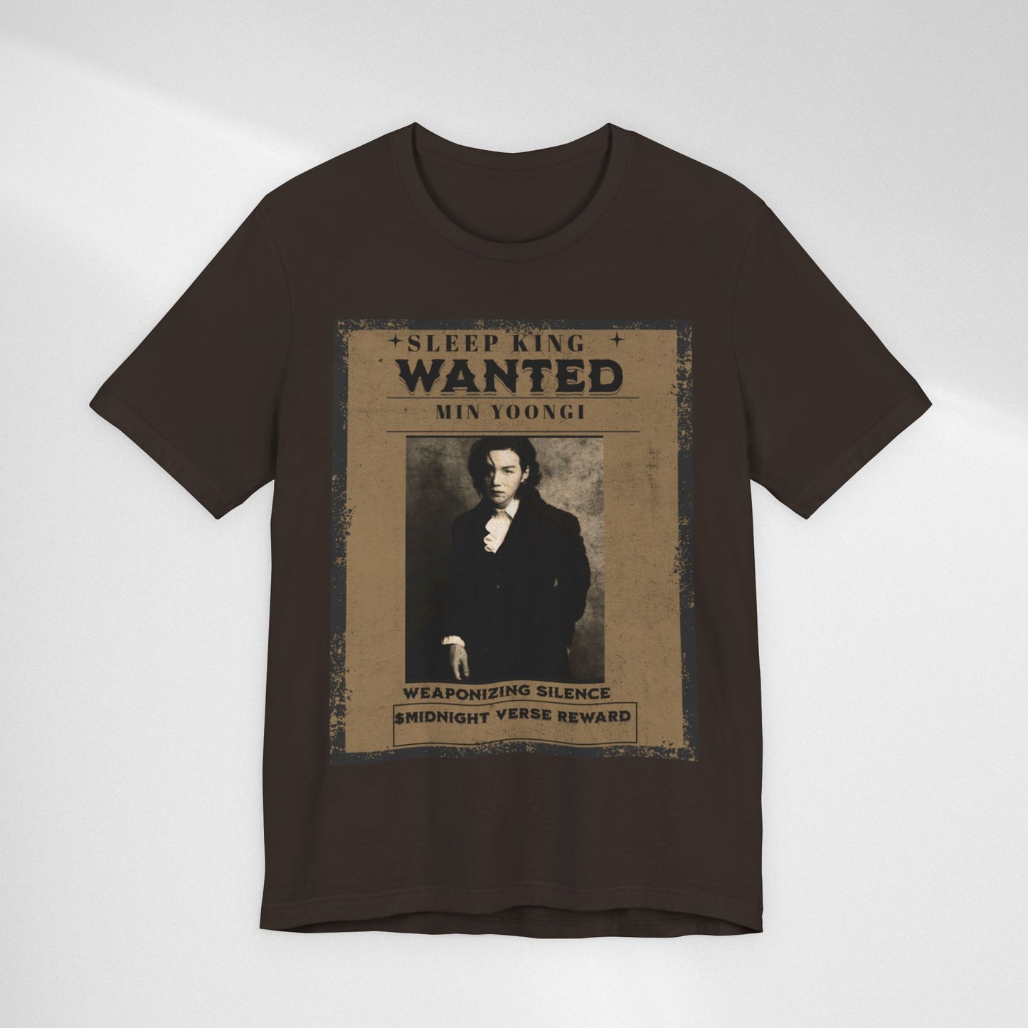 Sleep King Wanted Tee — Vintage 'Min Yoongi' Poster Shirt