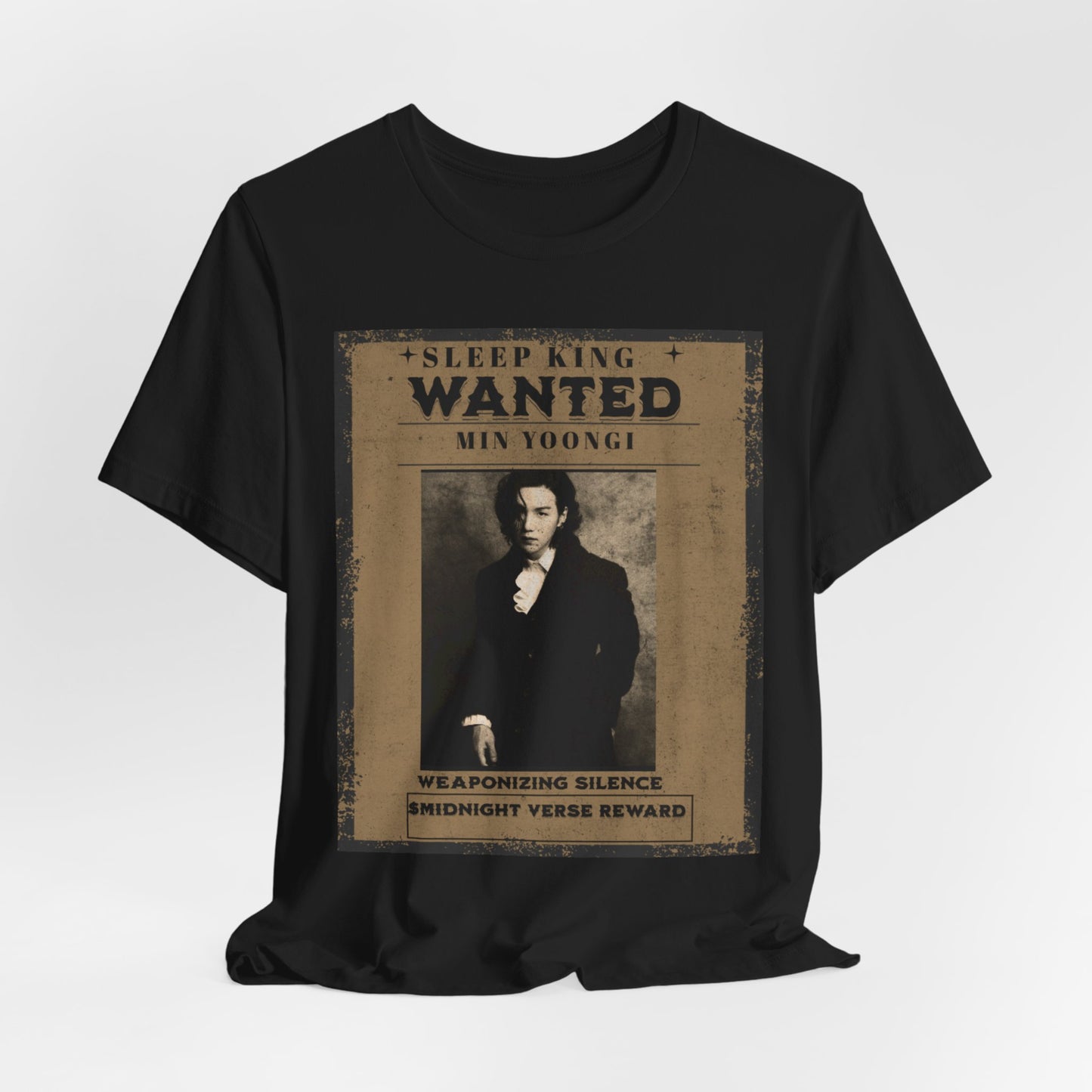 Sleep King Wanted Tee — Vintage 'Min Yoongi' Poster Shirt