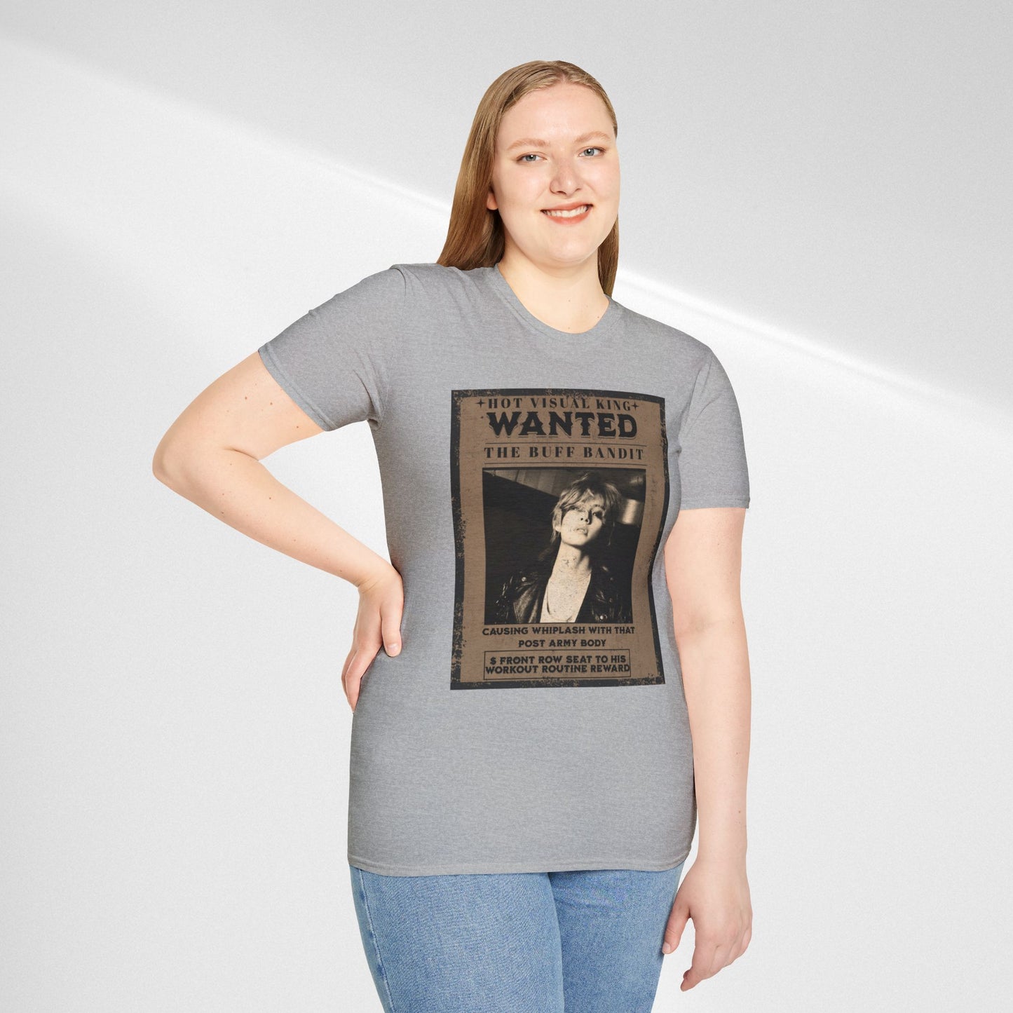 Wanted V Poster Graphic T-Shirt — "The Ruff Bandit" Vintage Western Mugshot Tee