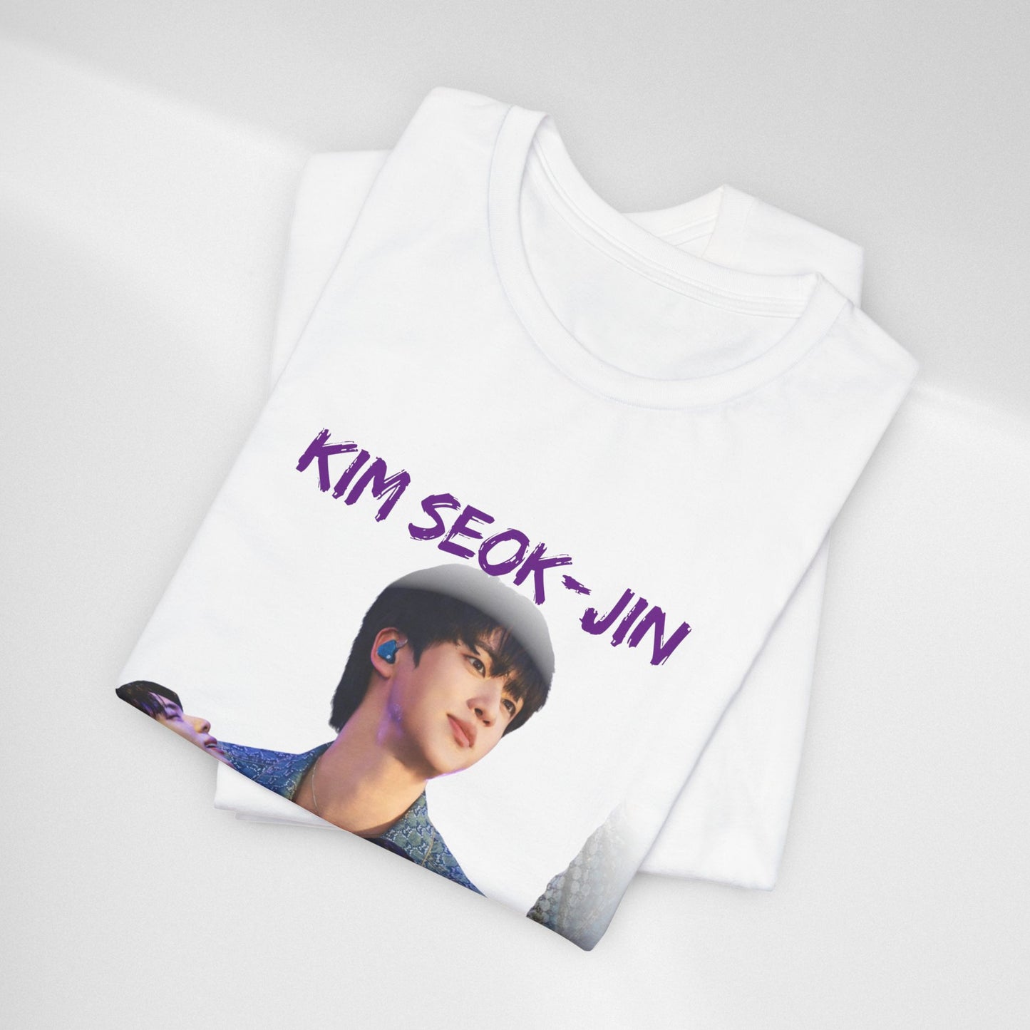 K-Pop Idol Photo Tee — 'Kim Seok-Jin' Graphic T-Shirt