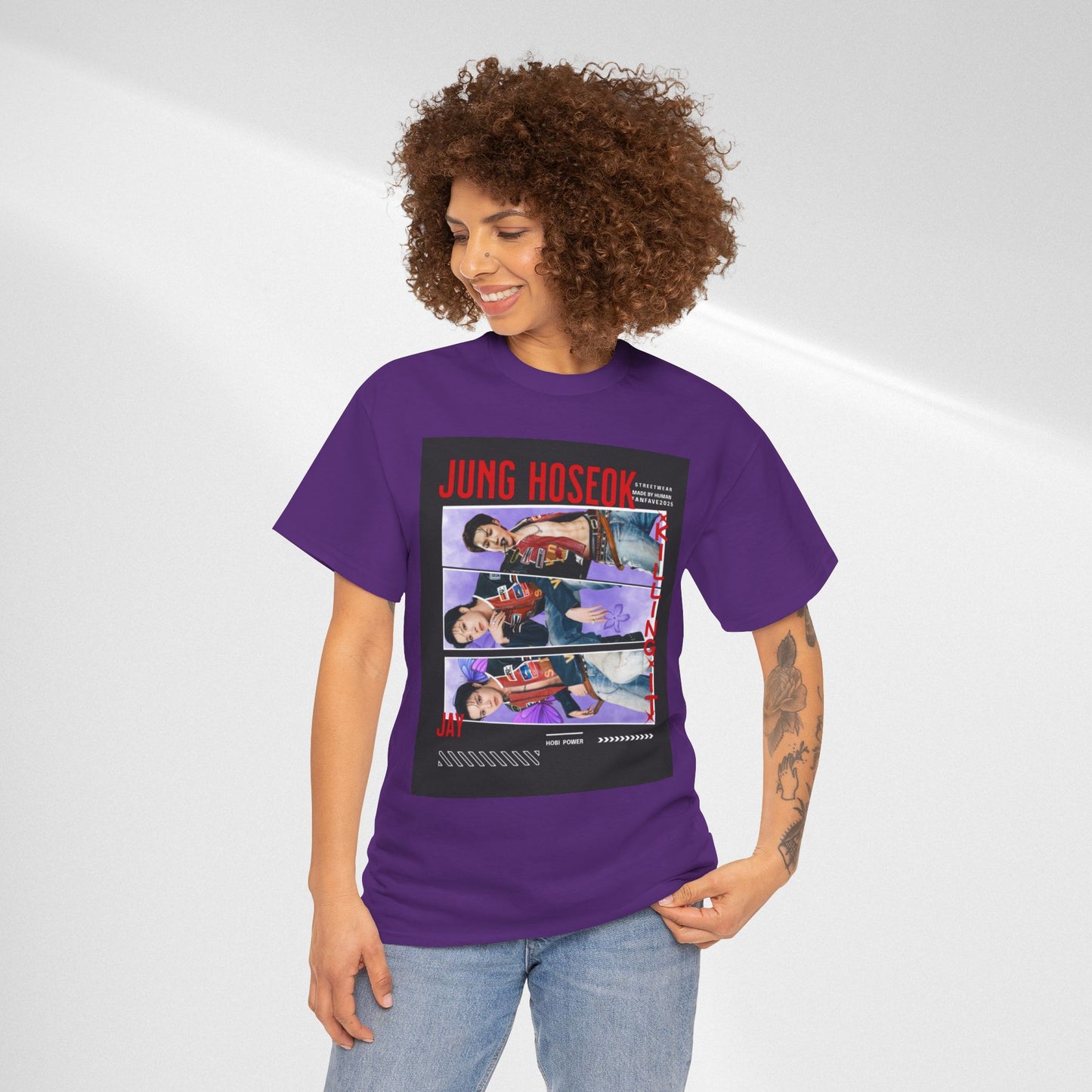 Jung Hoseok Photo Collage Tee — Retro K-Pop Fan Shirt