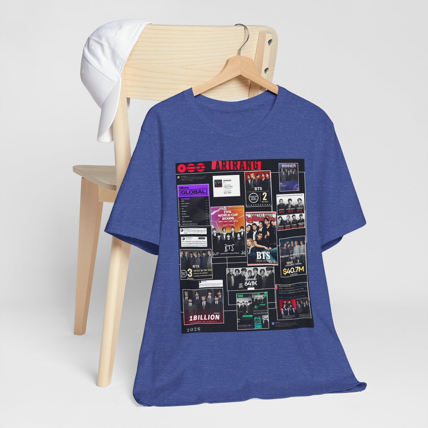 BTS  ARIRANG Collage Graphic Tee — K‑Pop Fan Tribute Shirt