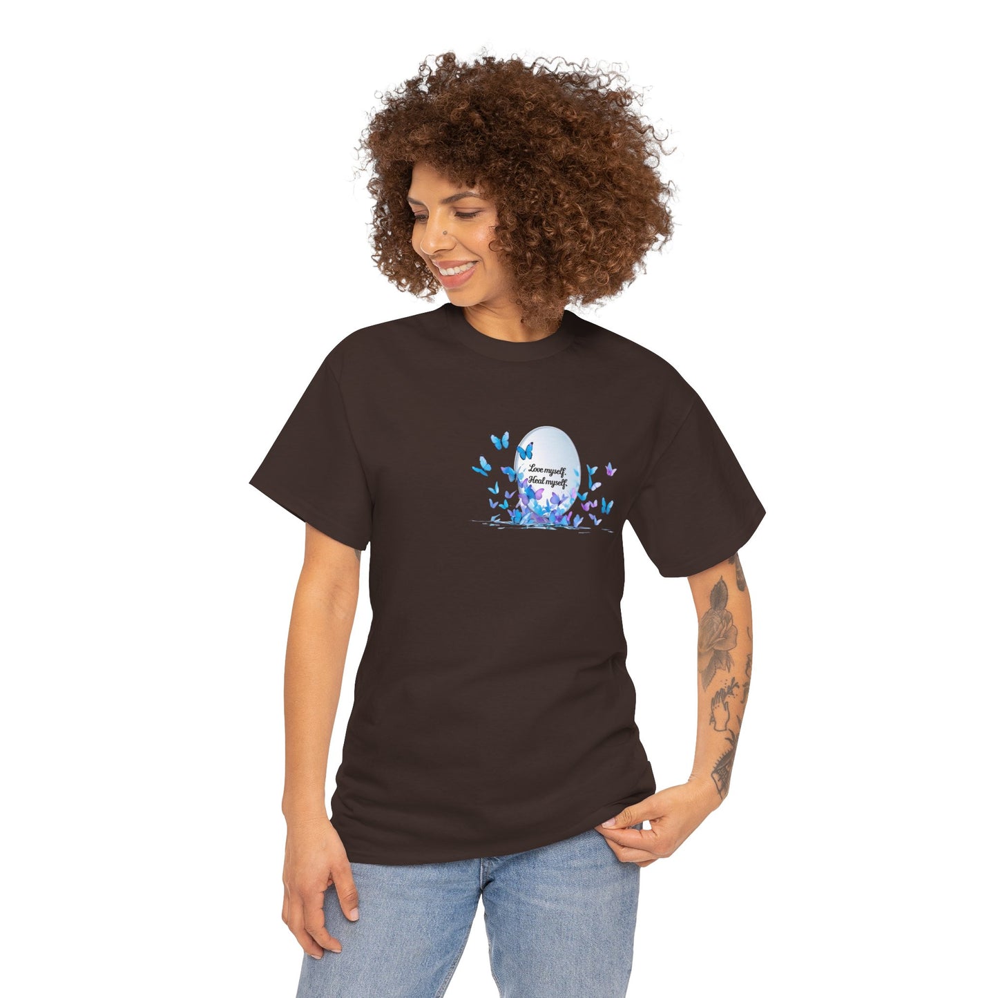 Butterfly Moon T-Shirt — "Strength Through Change" Inspirational Tee