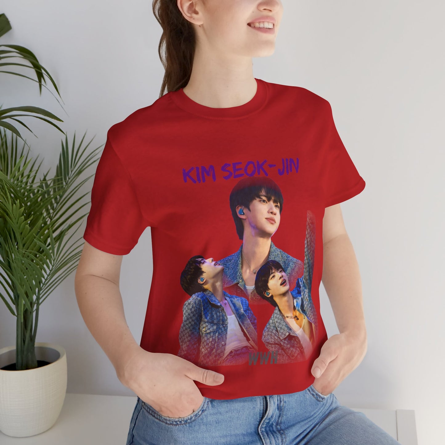 K-Pop Idol Photo Tee — 'Kim Seok-Jin' Graphic T-Shirt