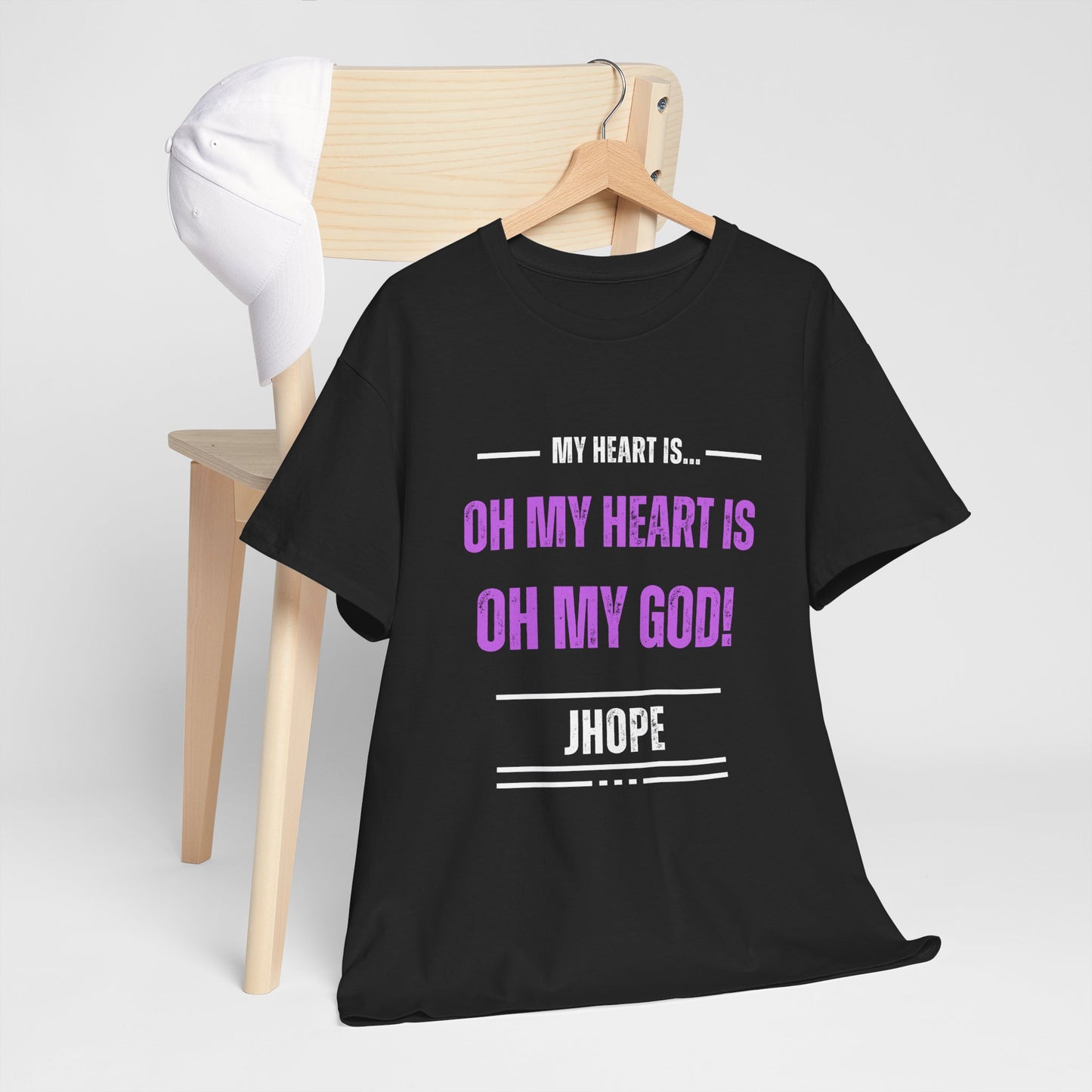 Graphic Tee — "Oh My Heart Is Oh My God!" J-Hope Fan Shirt