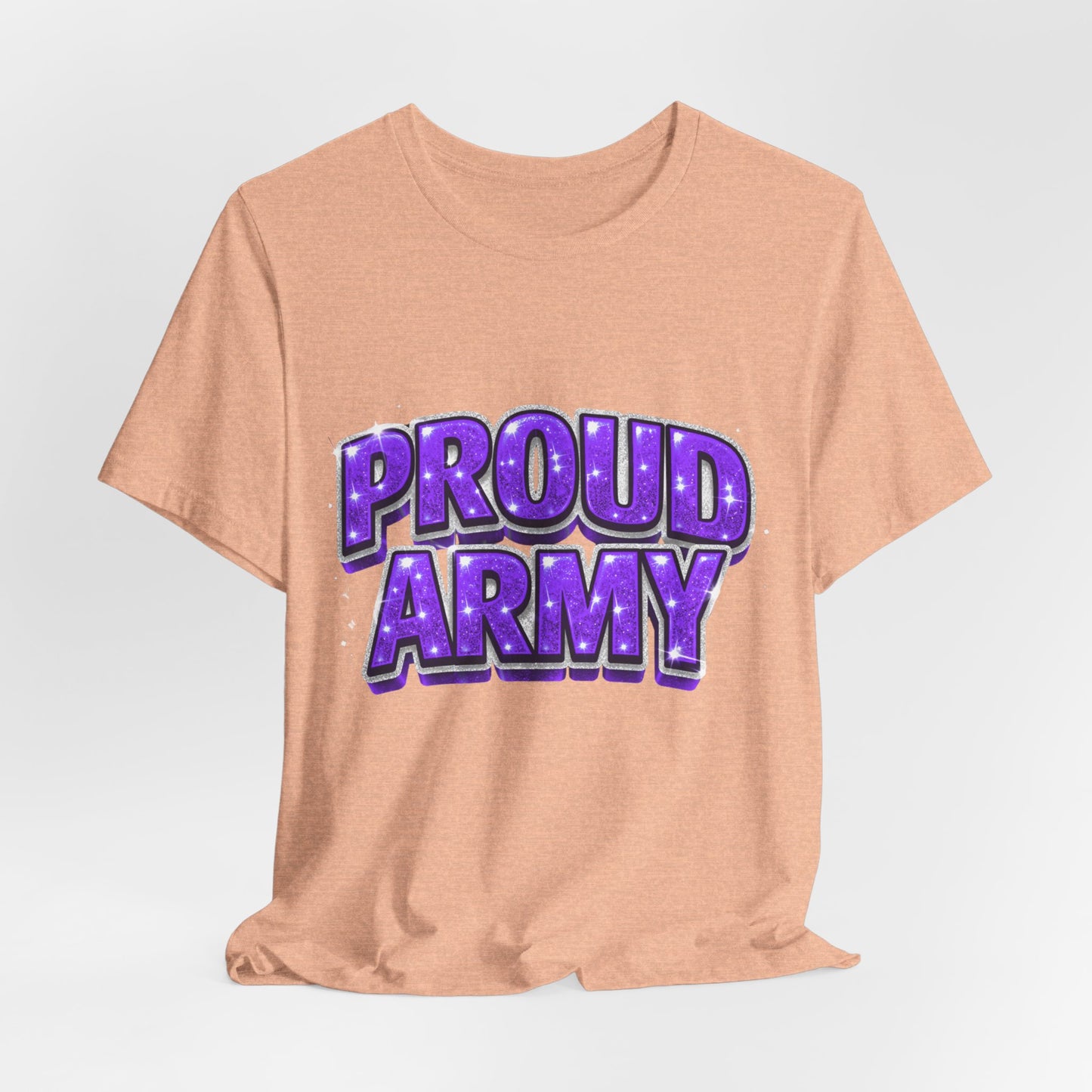 Proud Army T-Shirt — Bold Purple BTS Support Tee