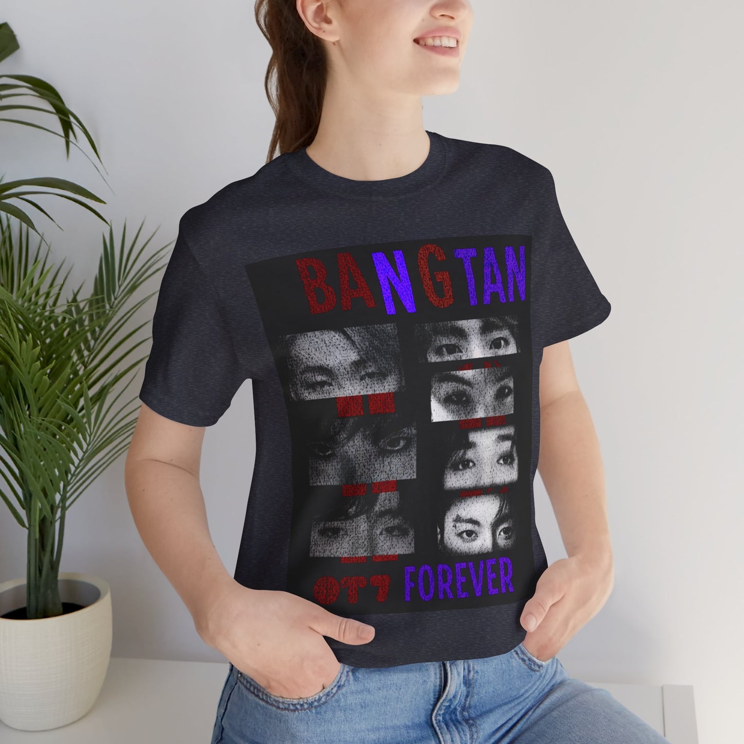 Bangtan Forever BTS Eyes Graphic Tee – K‑Pop Fan Shirt