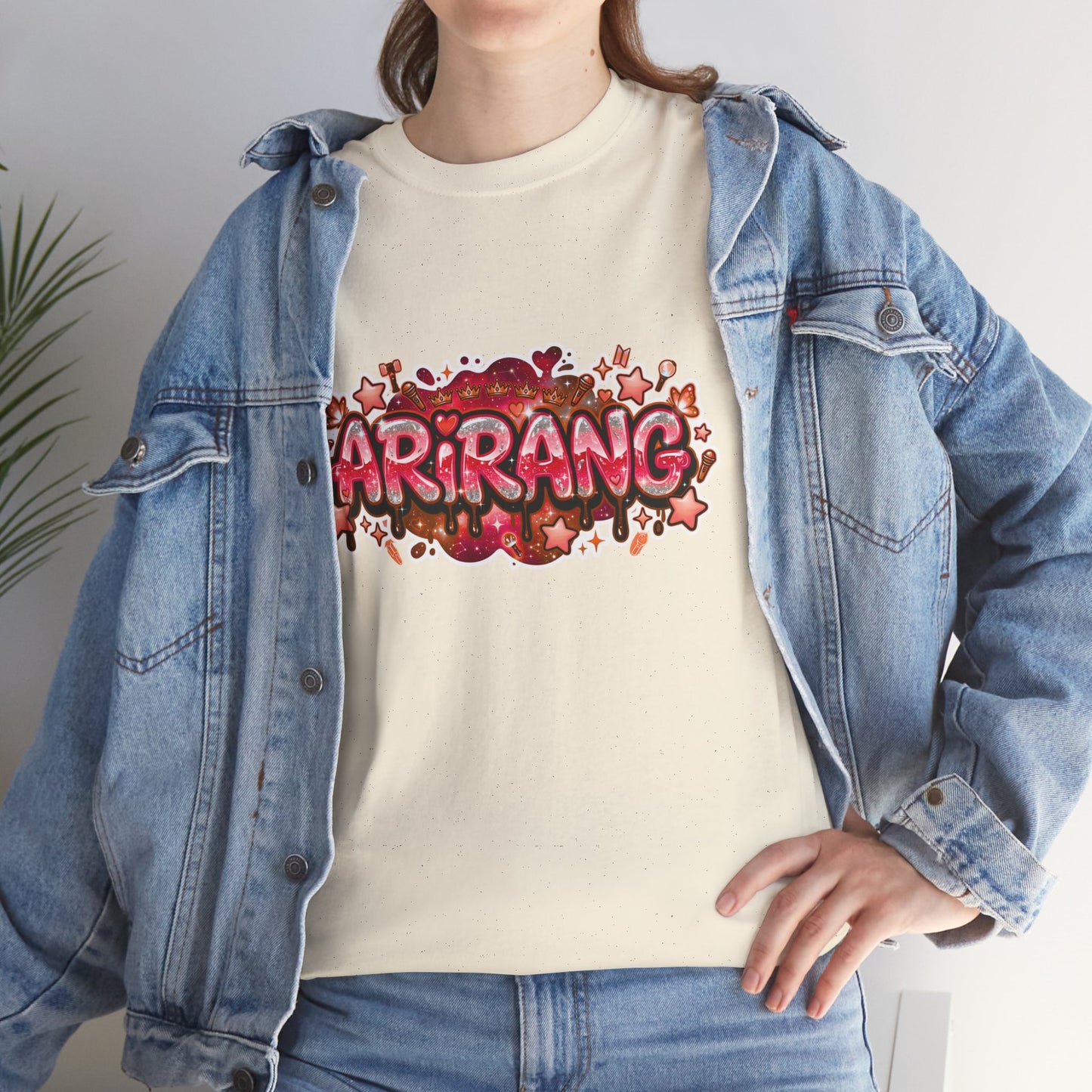 BTS Arirang Floral Graphic Tee - Korean Music Tribute Shirt