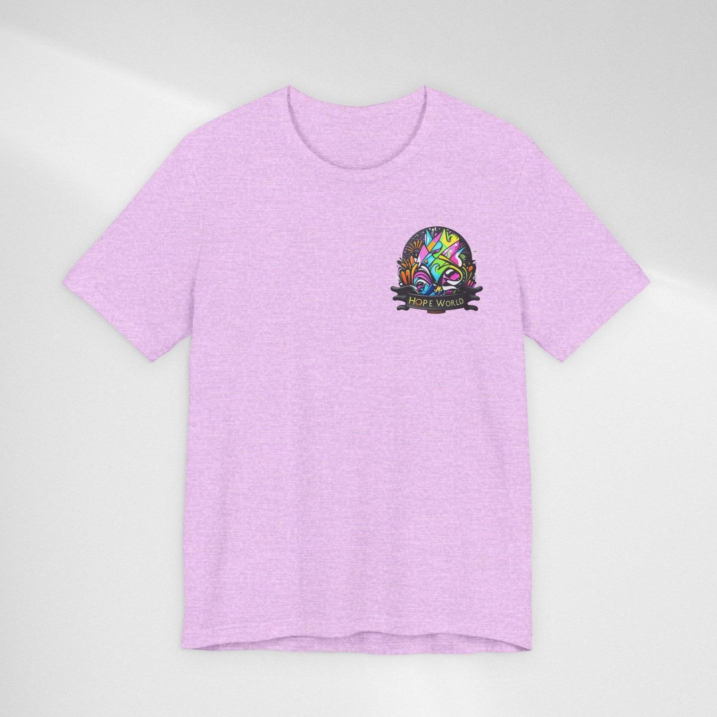 Hope World Graphic Tee — Colorful Graffiti BTS-Inspired Shirt