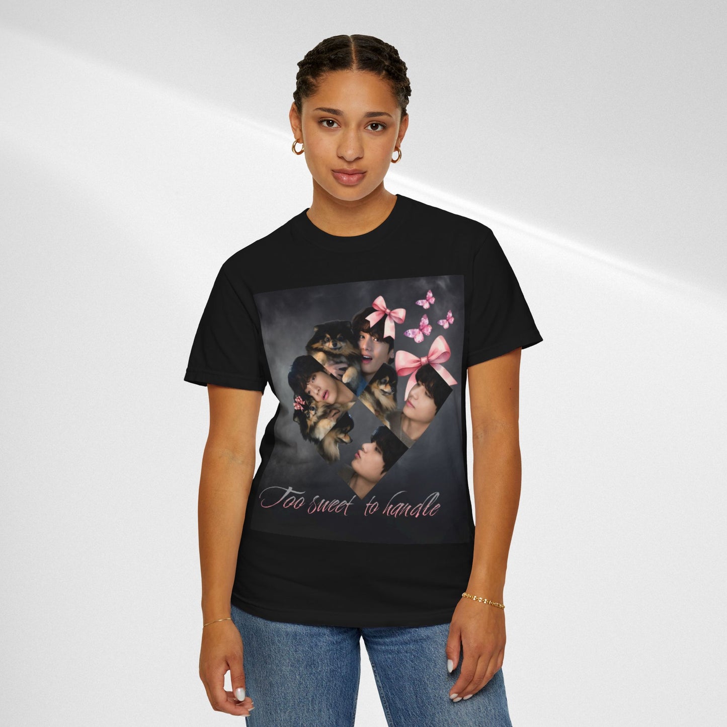 V Too Sweet to Handle T-Shirt — Cute Vintage Photo Collage Tee