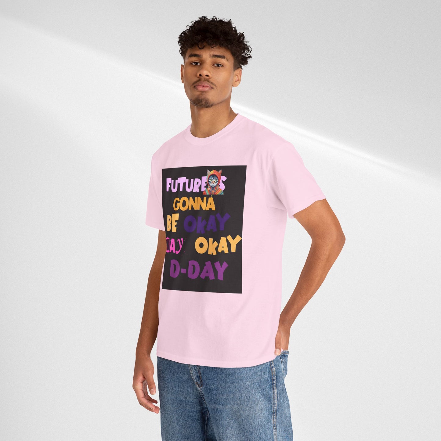 Future's Gonna Be Okay D-Day T-Shirt — Positive Retro Graphic Tee