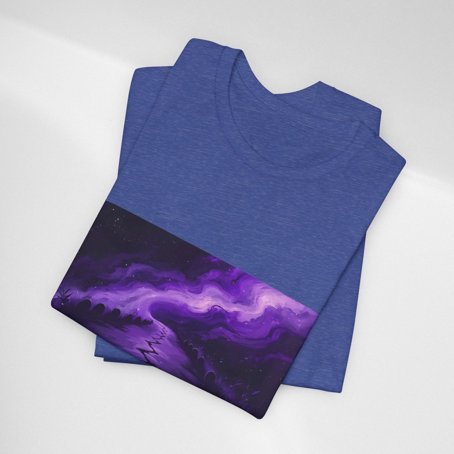 You Never Walk Alone Tee — Purple Night Stairway Graphic T‑Shirt