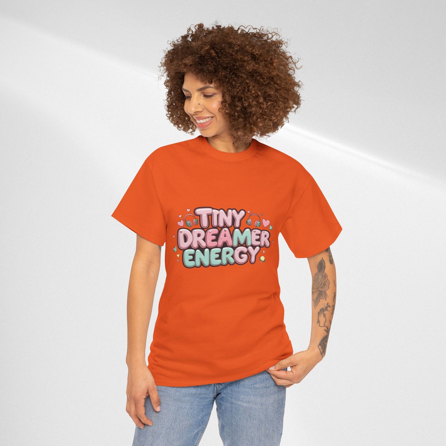 TinyTan Dreamer Energy T-Shirt — Cute Pastel Graphic Tee