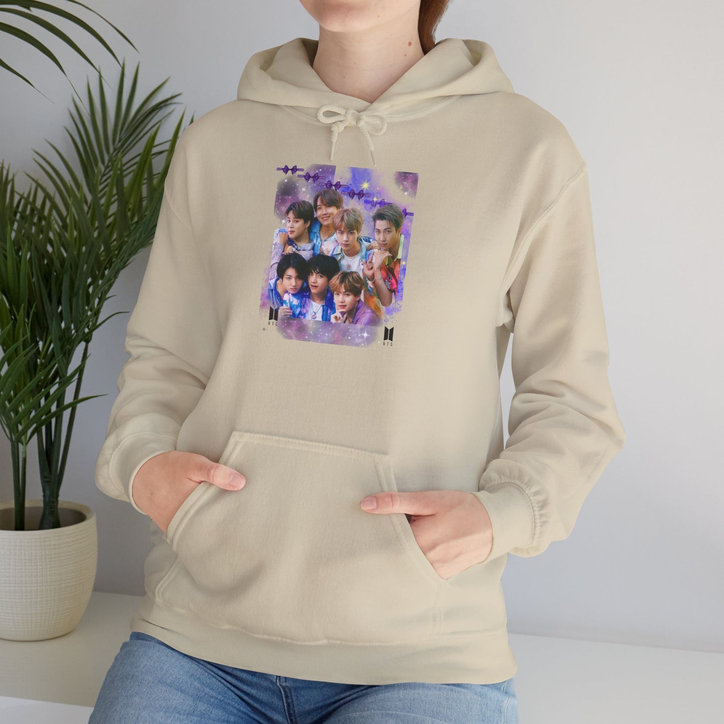 BTS Hoodie — Purple Collage Photo Graphic Hoodie