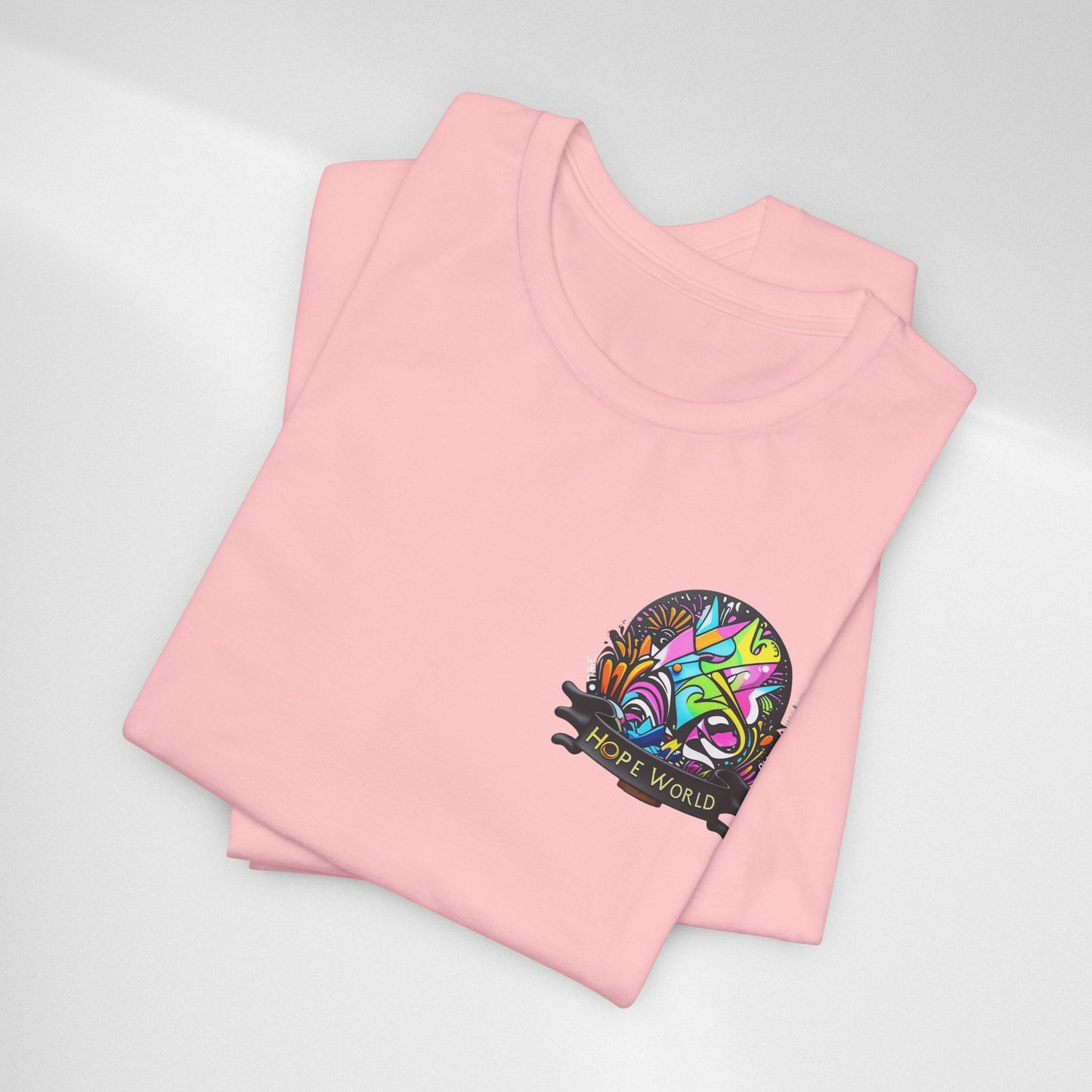 Hope World Graphic Tee — Colorful Graffiti BTS-Inspired Shirt