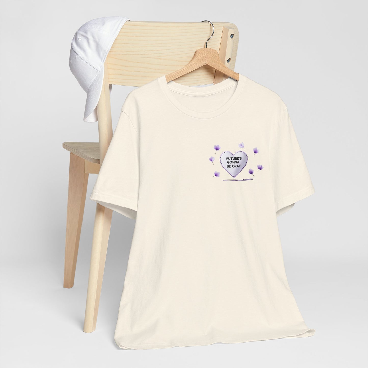 Future's Gonna Be Okay T-Shirt — Purple Heart Positive Graphic Tee