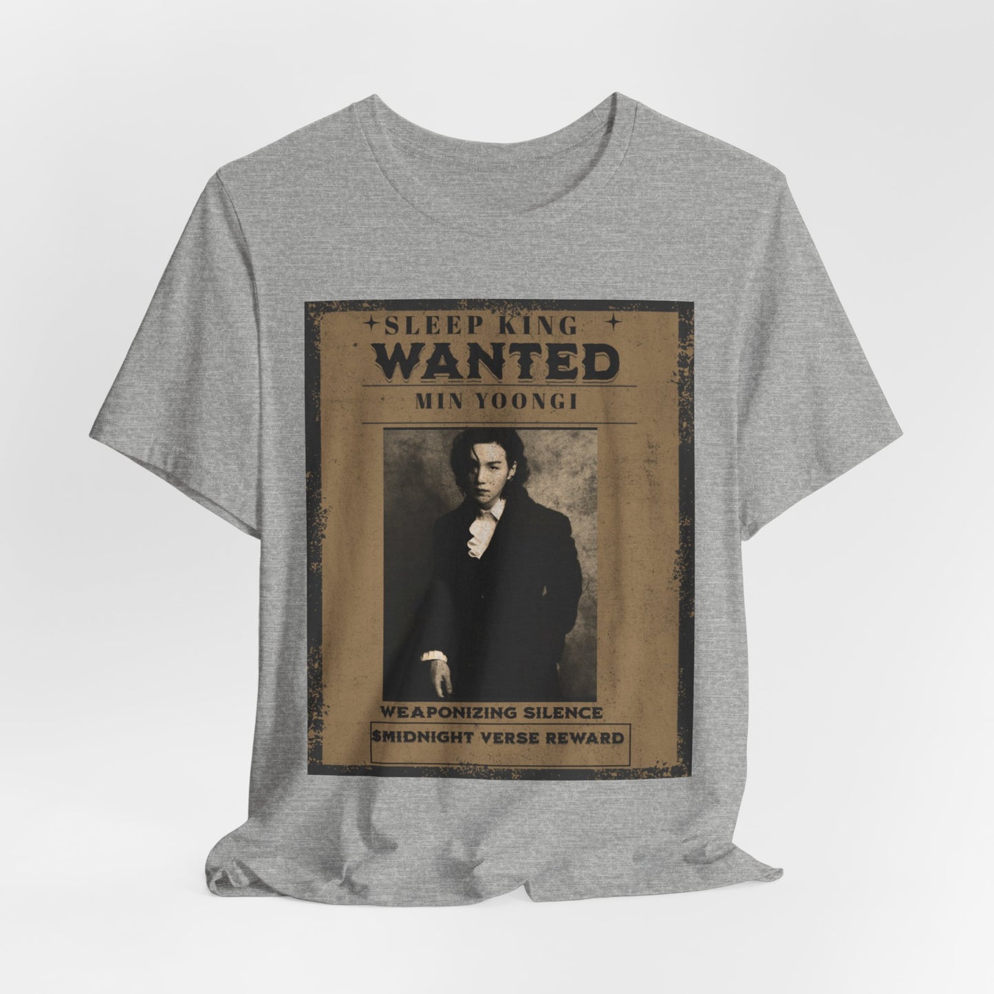 Sleep King Wanted Tee — Vintage 'Min Yoongi' Poster Shirt