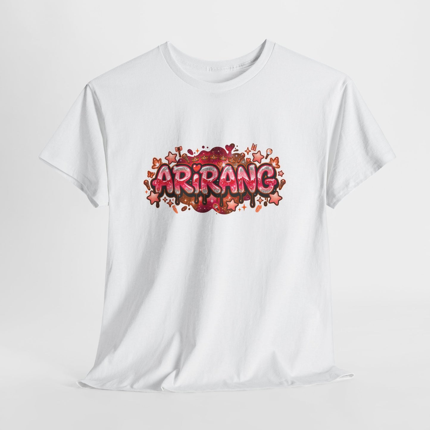 BTS Arirang Floral Graphic Tee - Korean Music Tribute Shirt