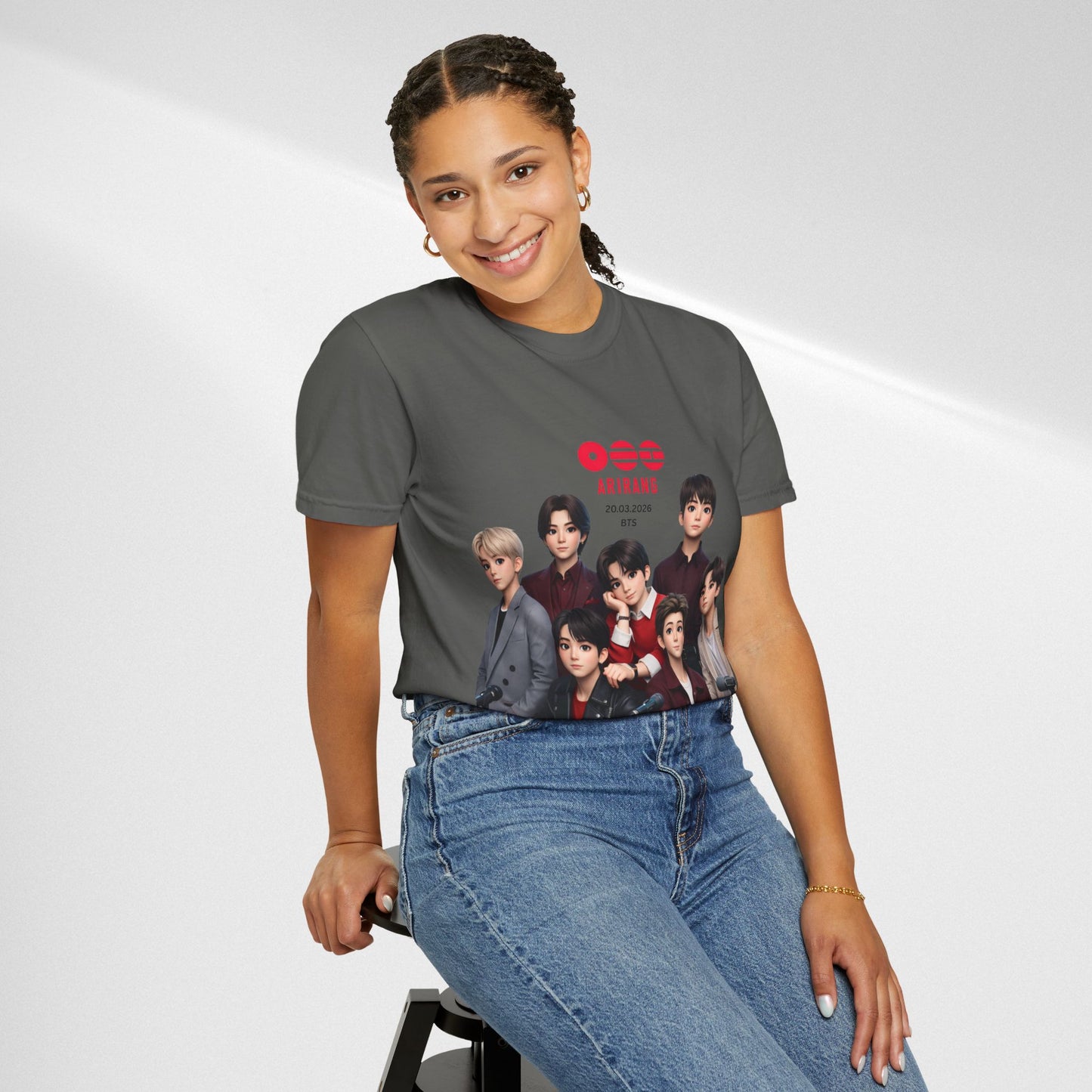 BTS Band Photo T-Shirt — Group Portrait Graphic Tee
