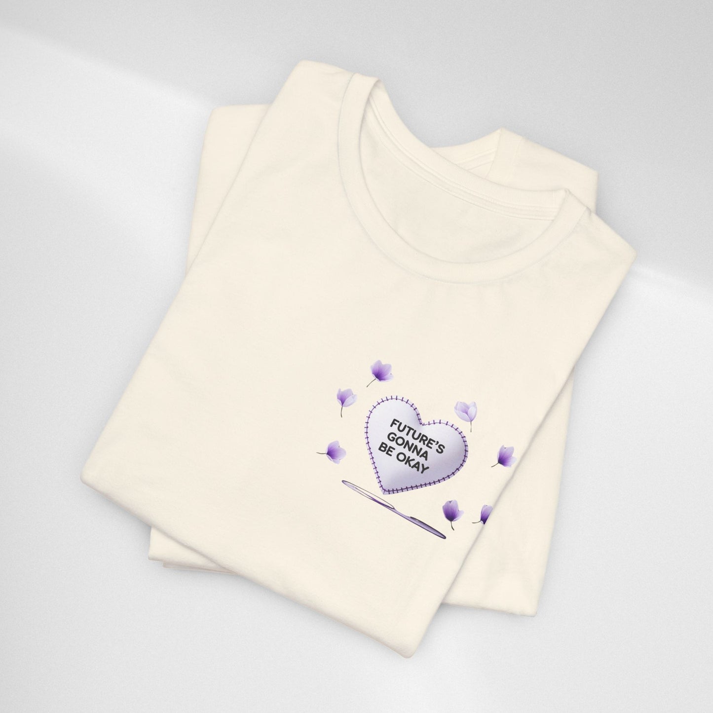 Future's Gonna Be Okay T-Shirt — Purple Heart Positive Graphic Tee
