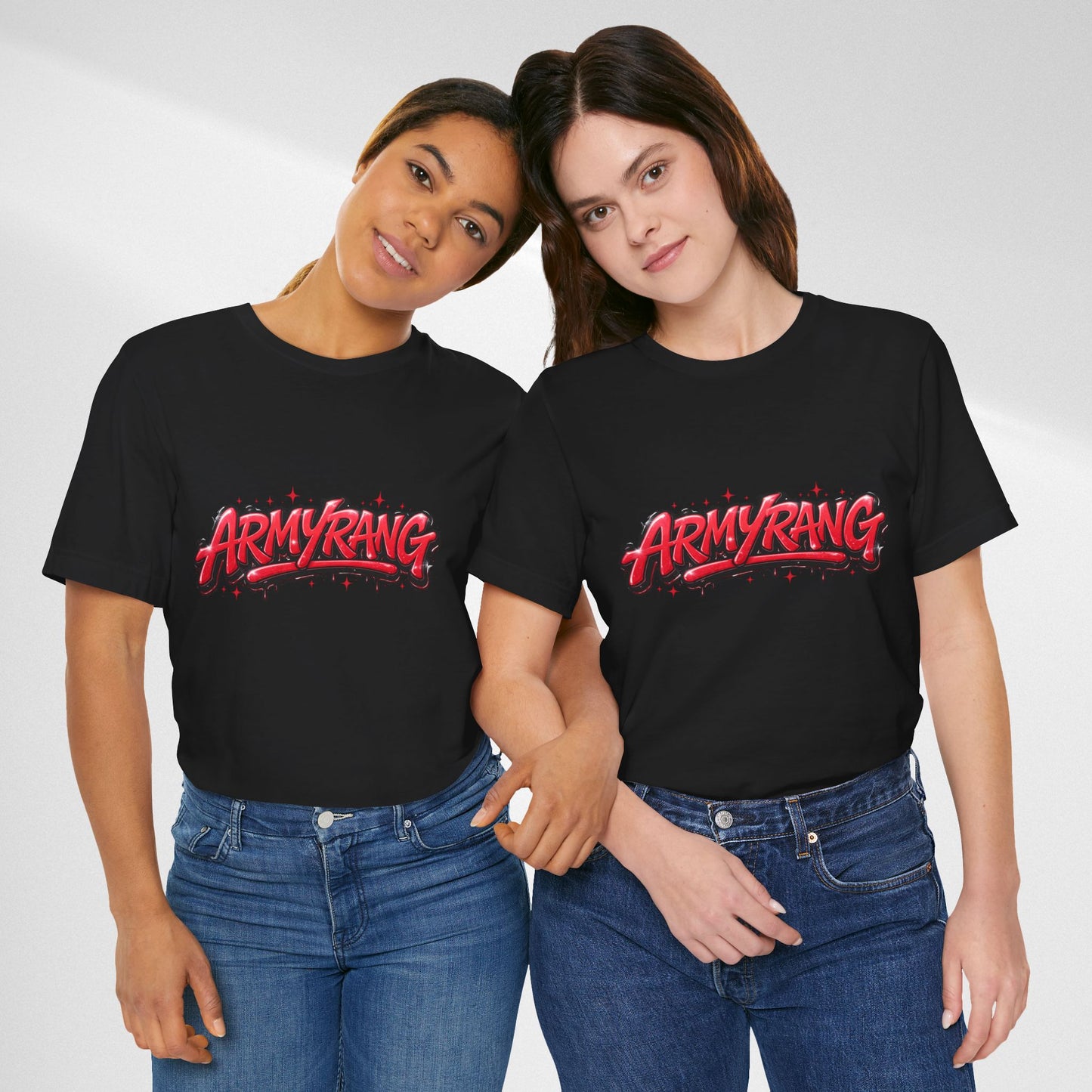 BTS T-Shirt — 'ARMYRANG' Red Graffiti Logo Tee