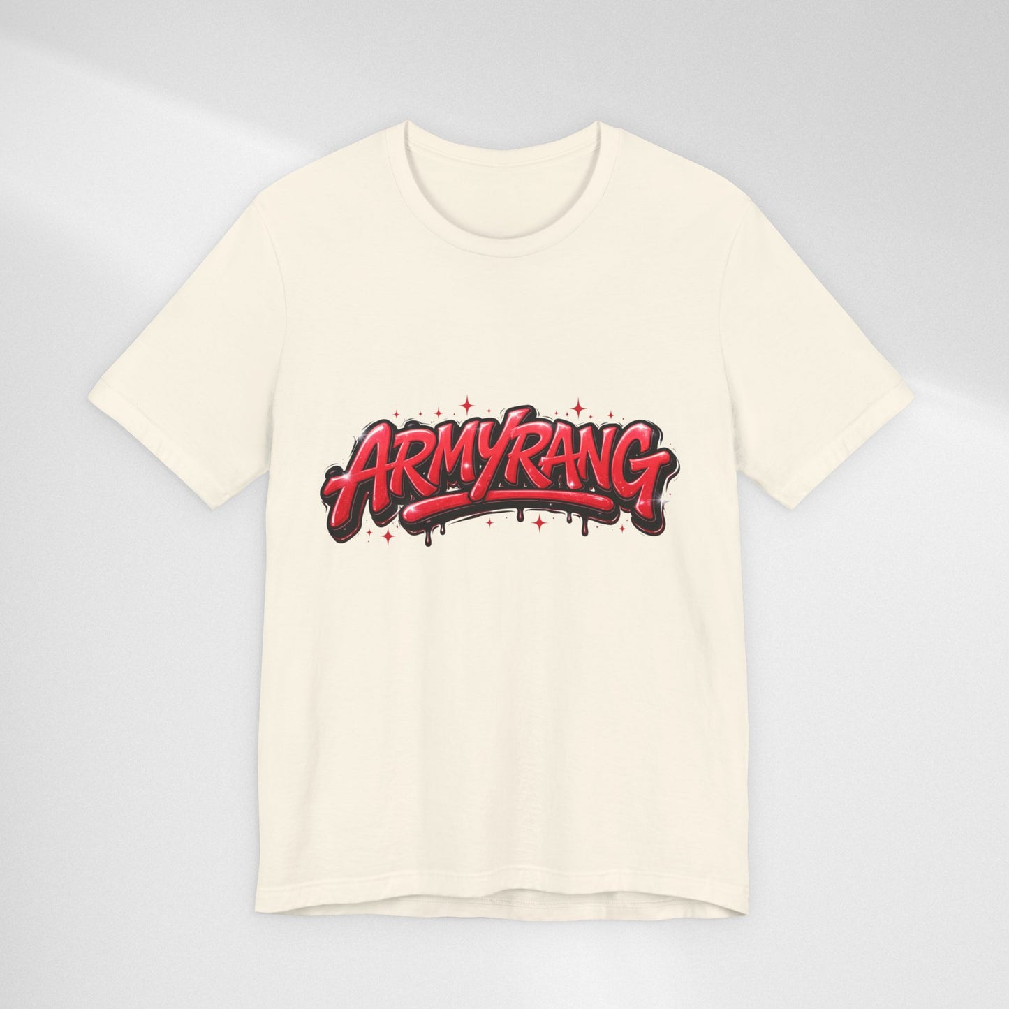 BTS T-Shirt — 'ARMYRANG' Red Graffiti Logo Tee