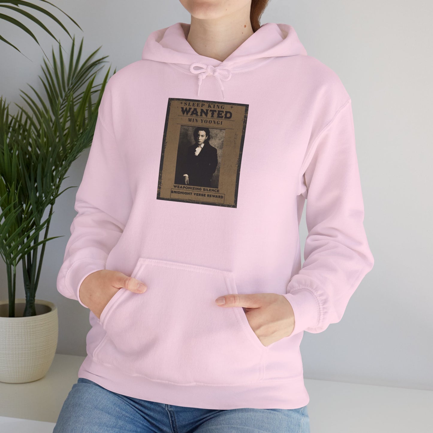 Suga Wanted Poster Hoodie — Vintage 'Wanted' Photo Sweatshirt