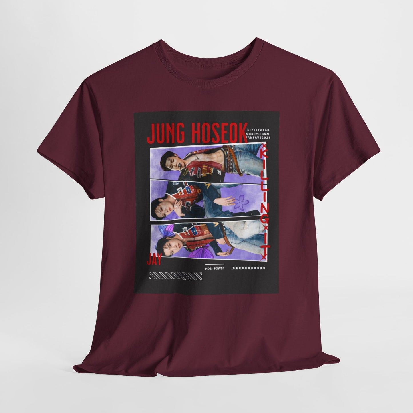Jung Hoseok Photo Collage Tee — Retro K-Pop Fan Shirt