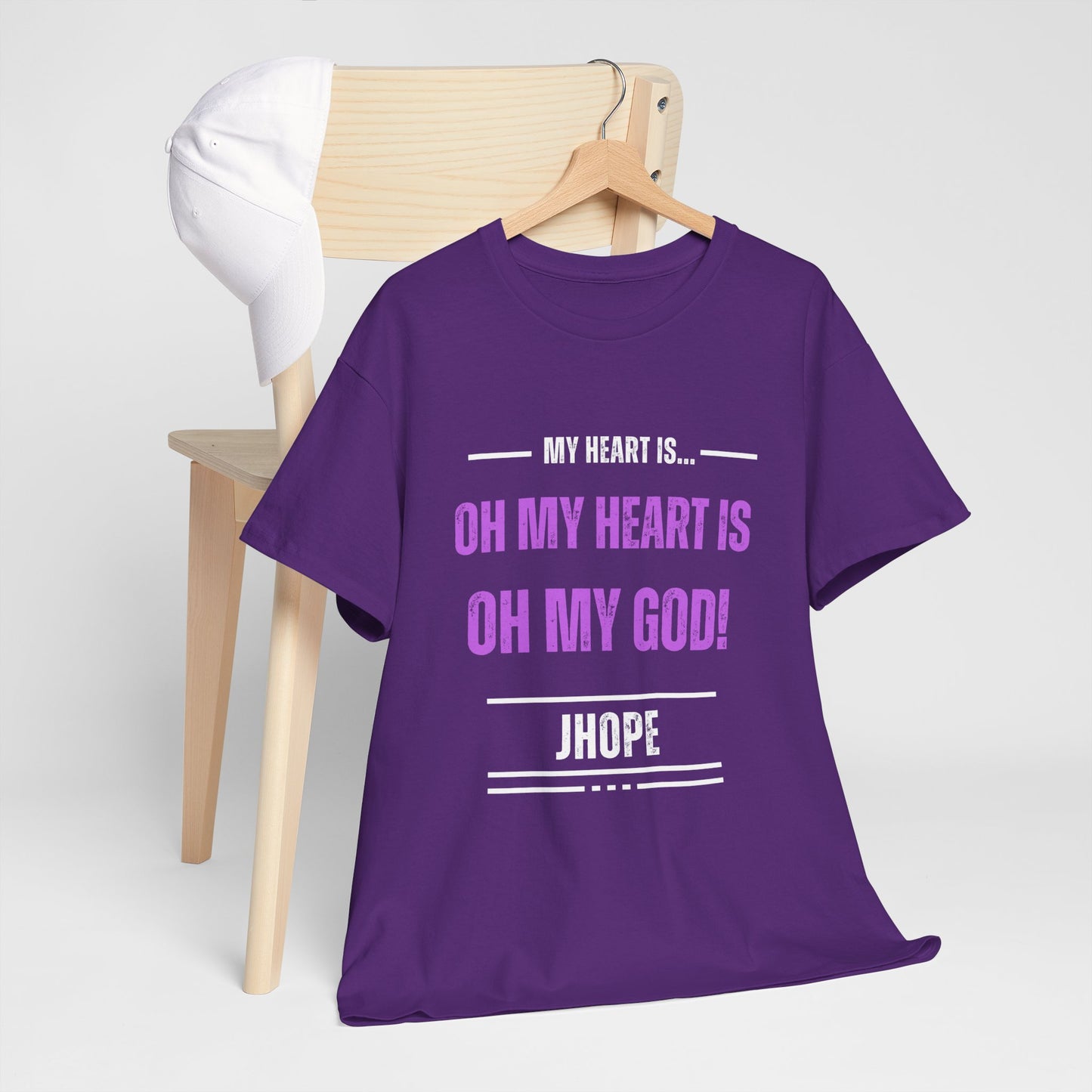 Graphic Tee — "Oh My Heart Is Oh My God!" J-Hope Fan Shirt