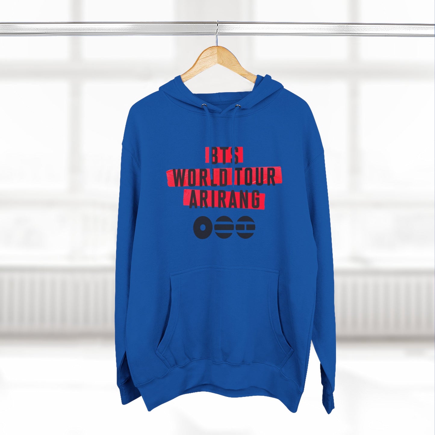 BTS World Tour Hoodie — 'Arirang' Fleece Pullover with Tour Dates