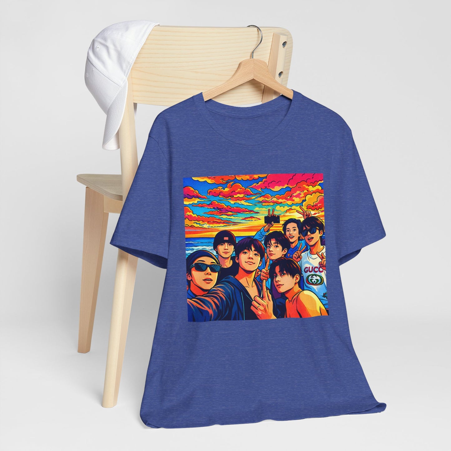 BTS Vibrant Sunset Group Portrait Tee