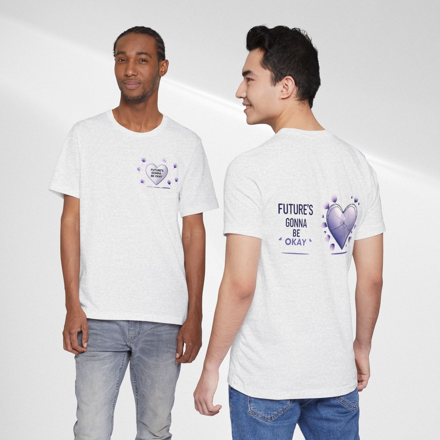 Future's Gonna Be Okay T-Shirt — Purple Heart Positive Graphic Tee