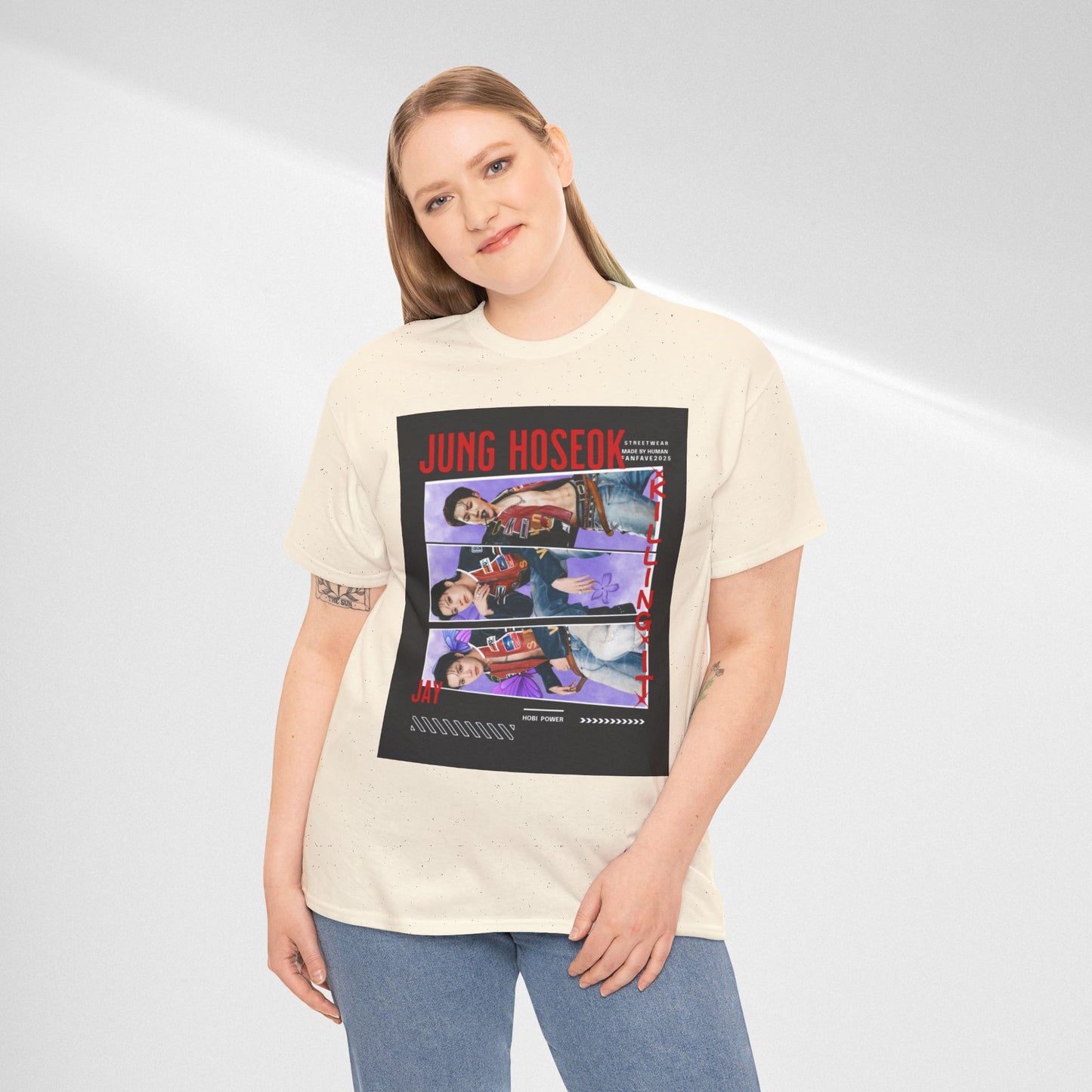 Jung Hoseok Photo Collage Tee — Retro K-Pop Fan Shirt