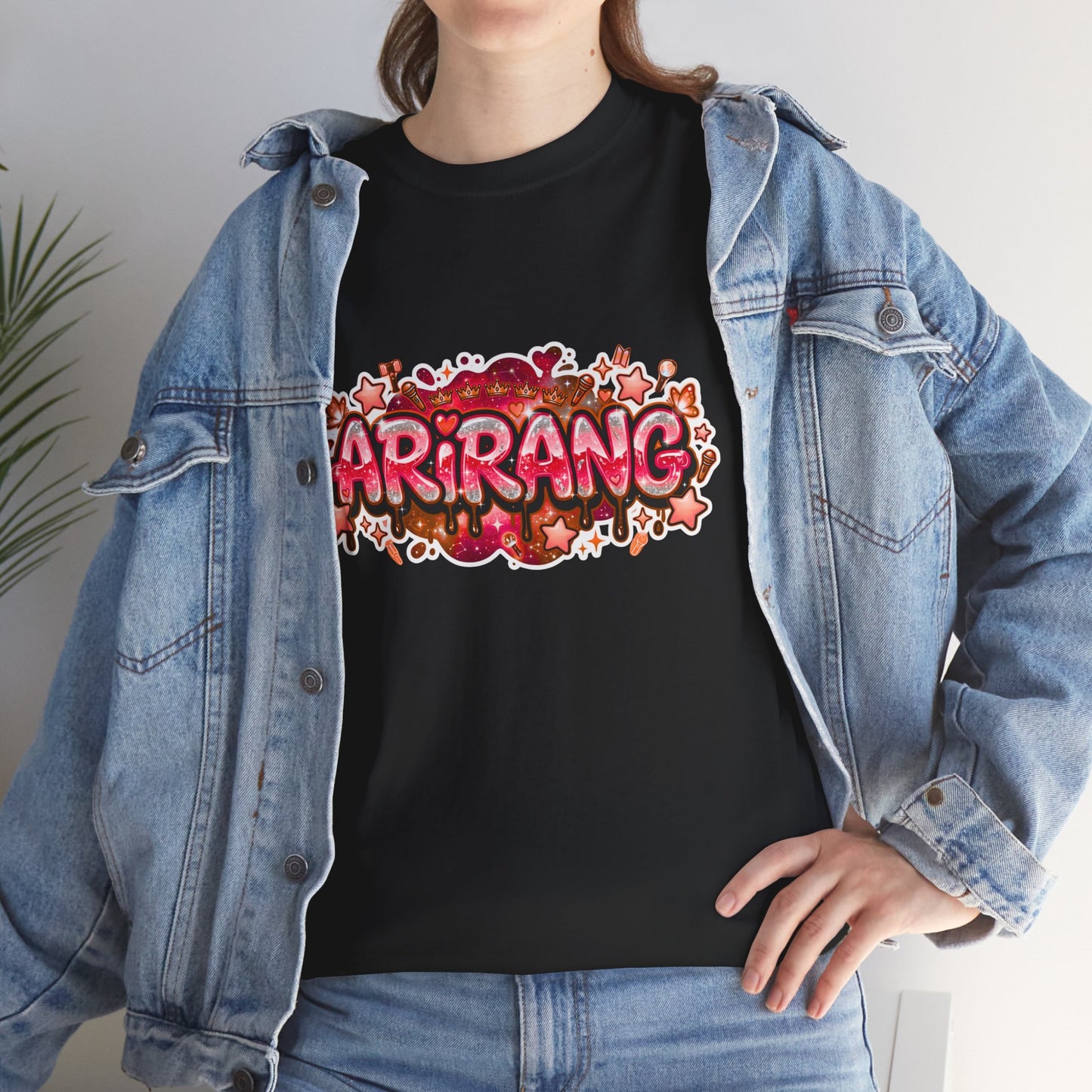 BTS Arirang Floral Graphic Tee - Korean Music Tribute Shirt