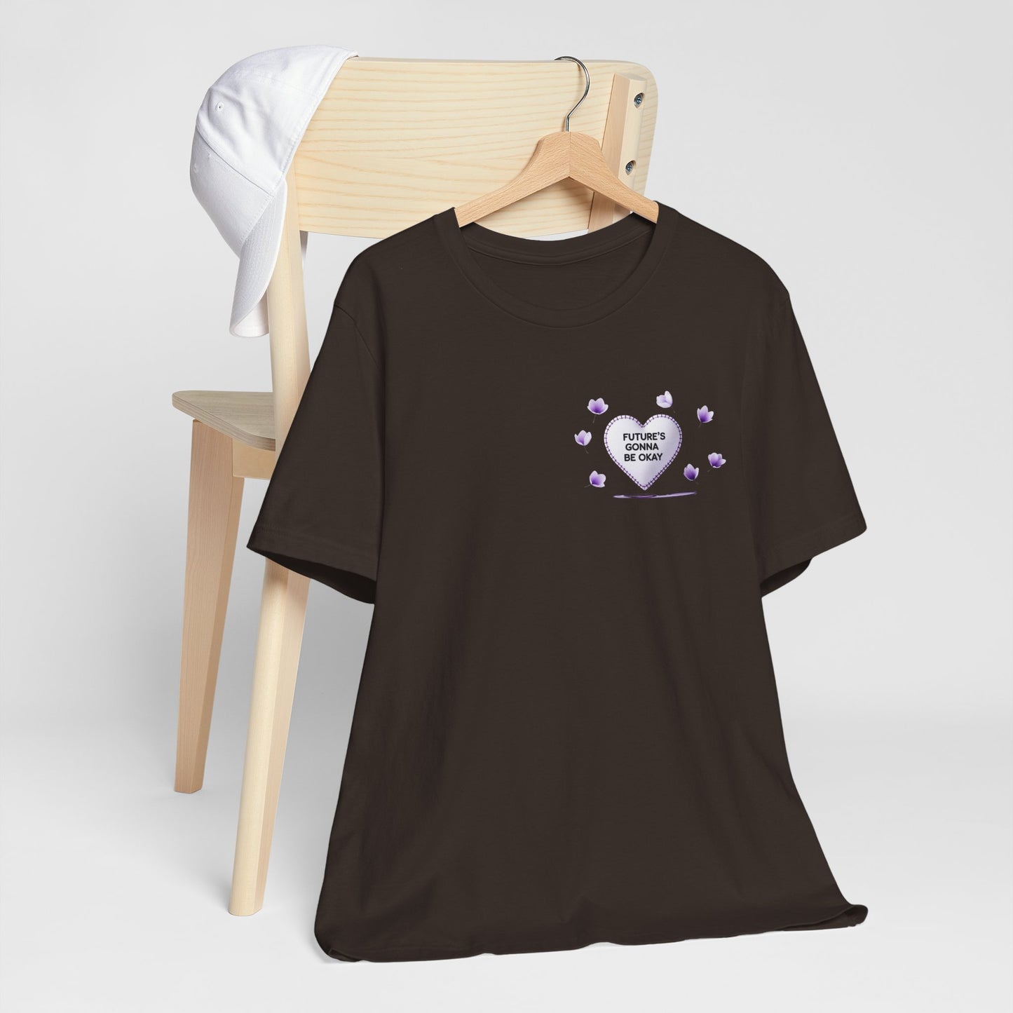 Future's Gonna Be Okay T-Shirt — Purple Heart Positive Graphic Tee