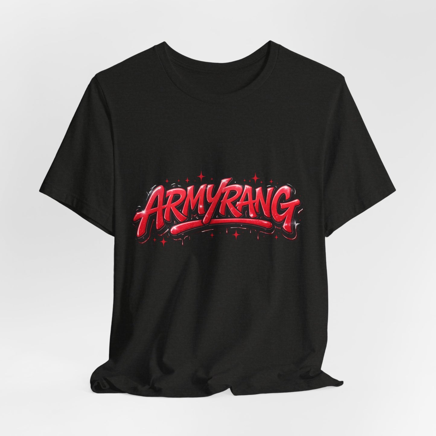 BTS T-Shirt — 'ARMYRANG' Red Graffiti Logo Tee