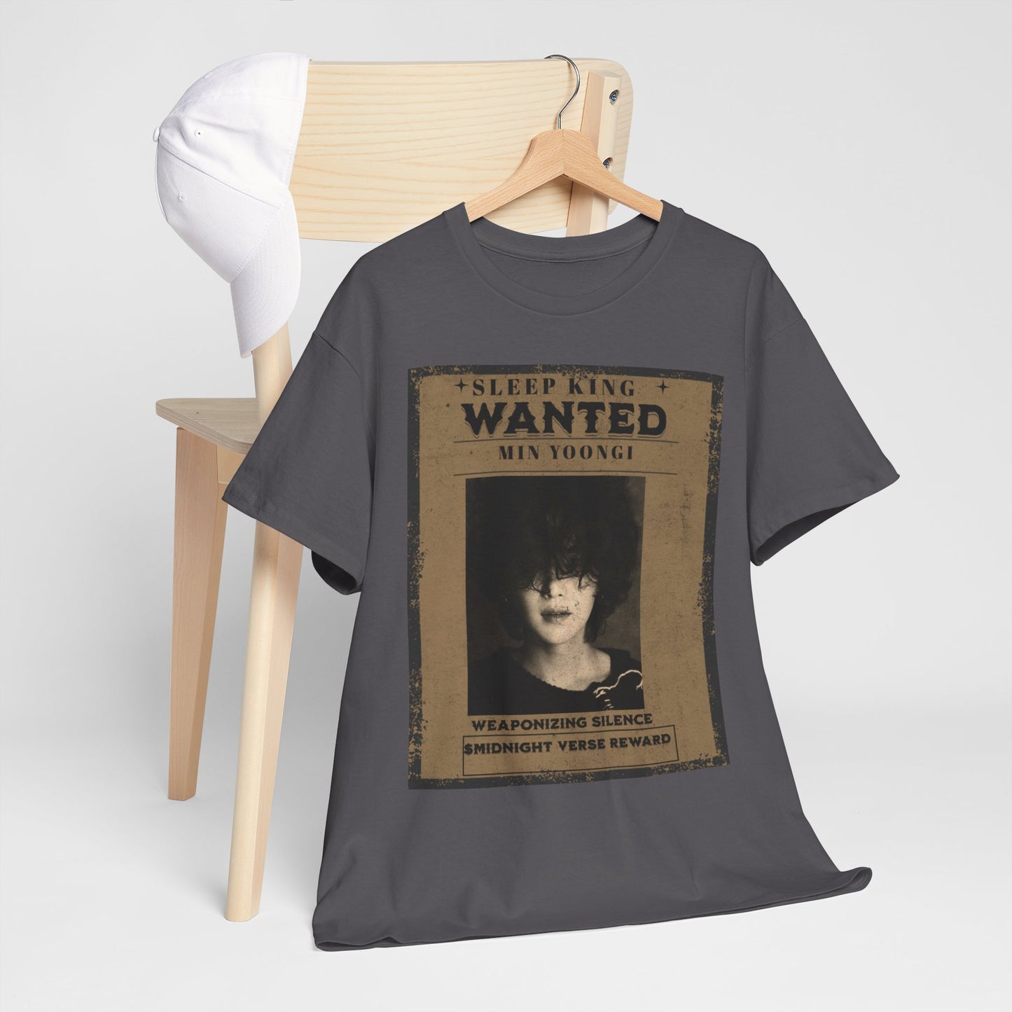 Suga Vintage “Sleeping Wanted” Retro Poster T-Shirt