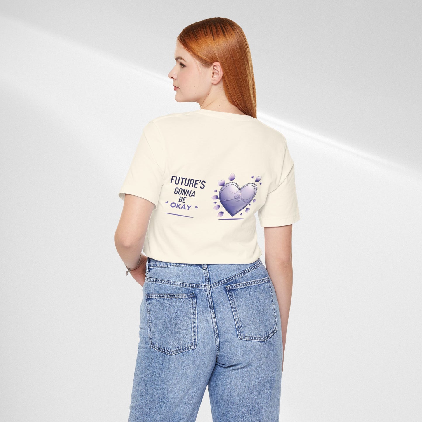 Future's Gonna Be Okay T-Shirt — Purple Heart Positive Graphic Tee