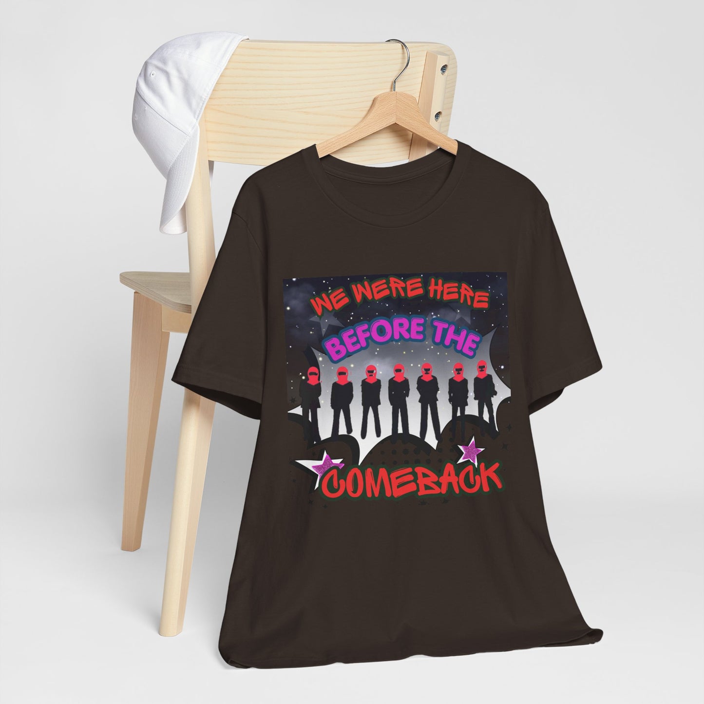 T‑Shirt — 'We Were Here Before the Comeback' Retro Pop Concert Tee