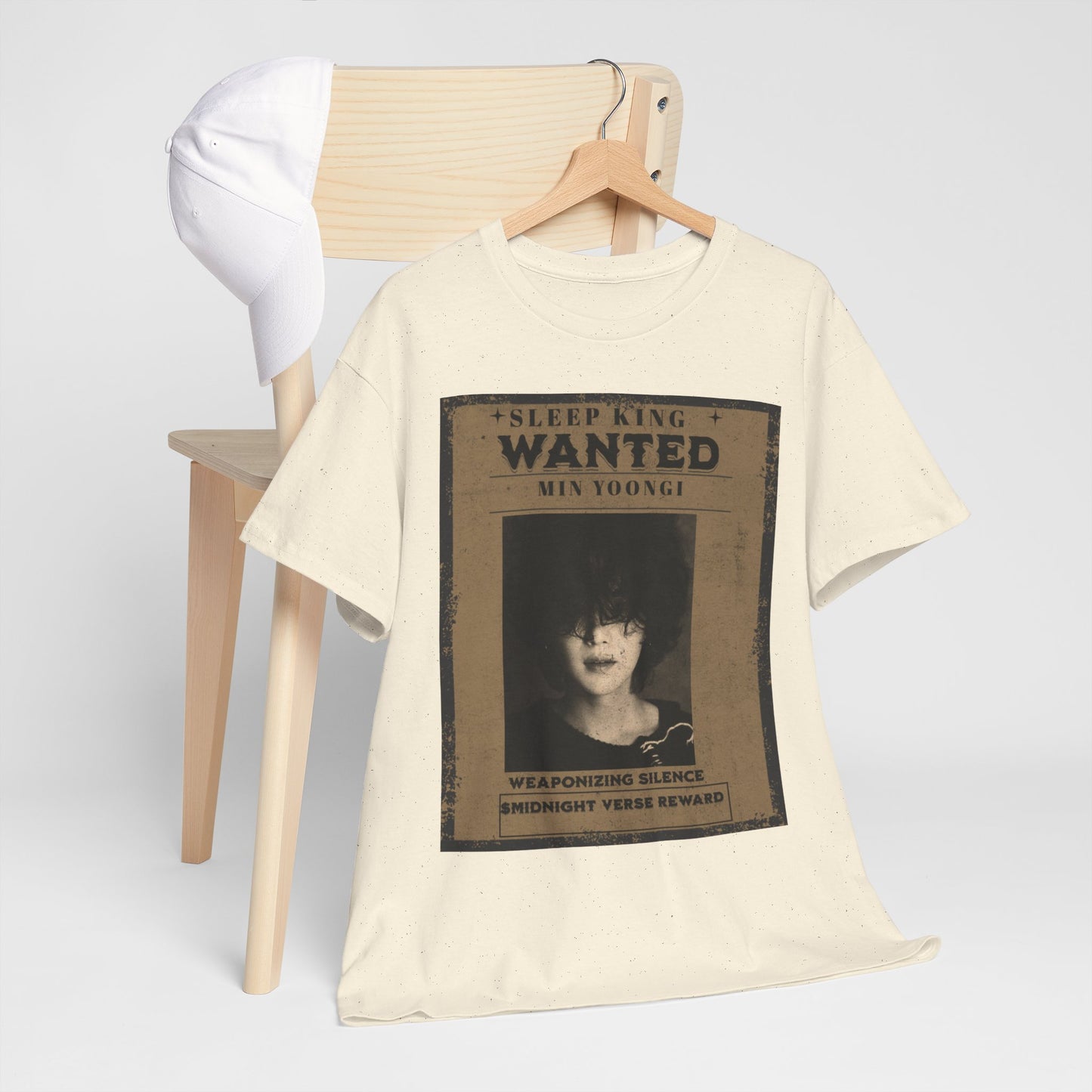 Suga Vintage “Sleeping Wanted” Retro Poster T-Shirt