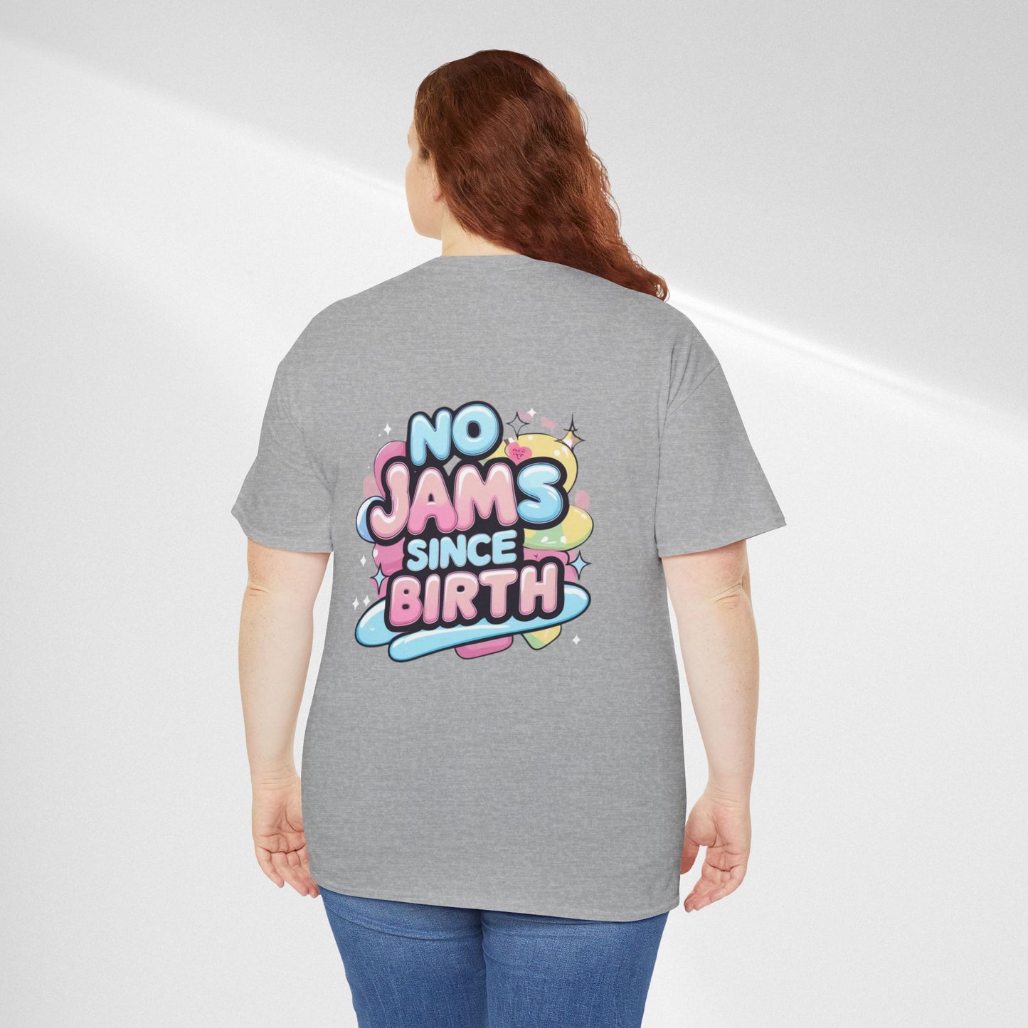 No Jams Since Birth T-Shirt — Cute Pastel Graphic Tee