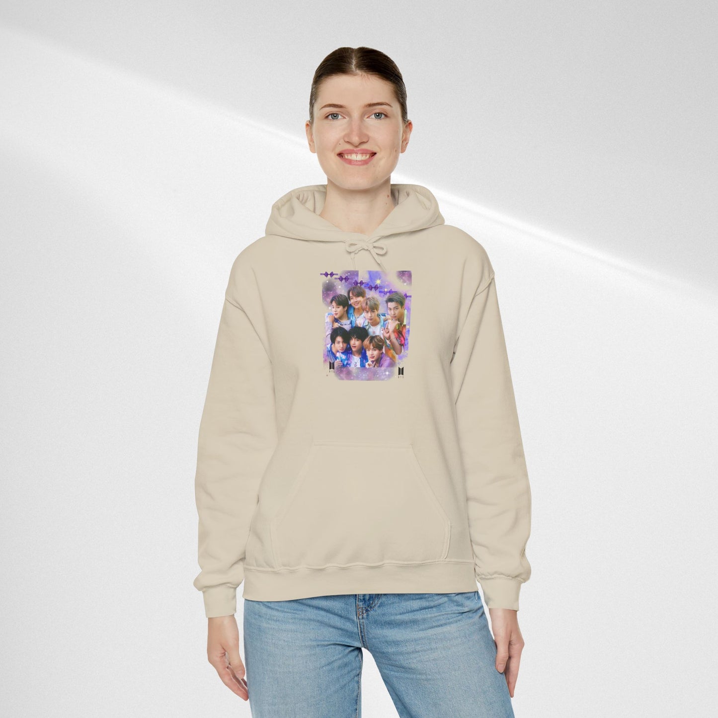 BTS Hoodie — Purple Collage Photo Graphic Hoodie