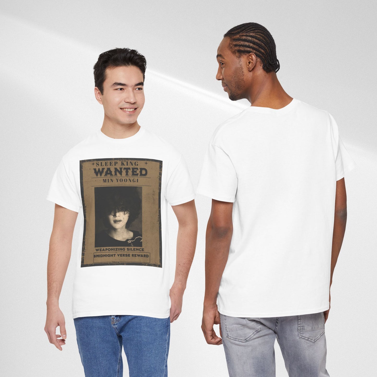 Suga Vintage “Sleeping Wanted” Retro Poster T-Shirt