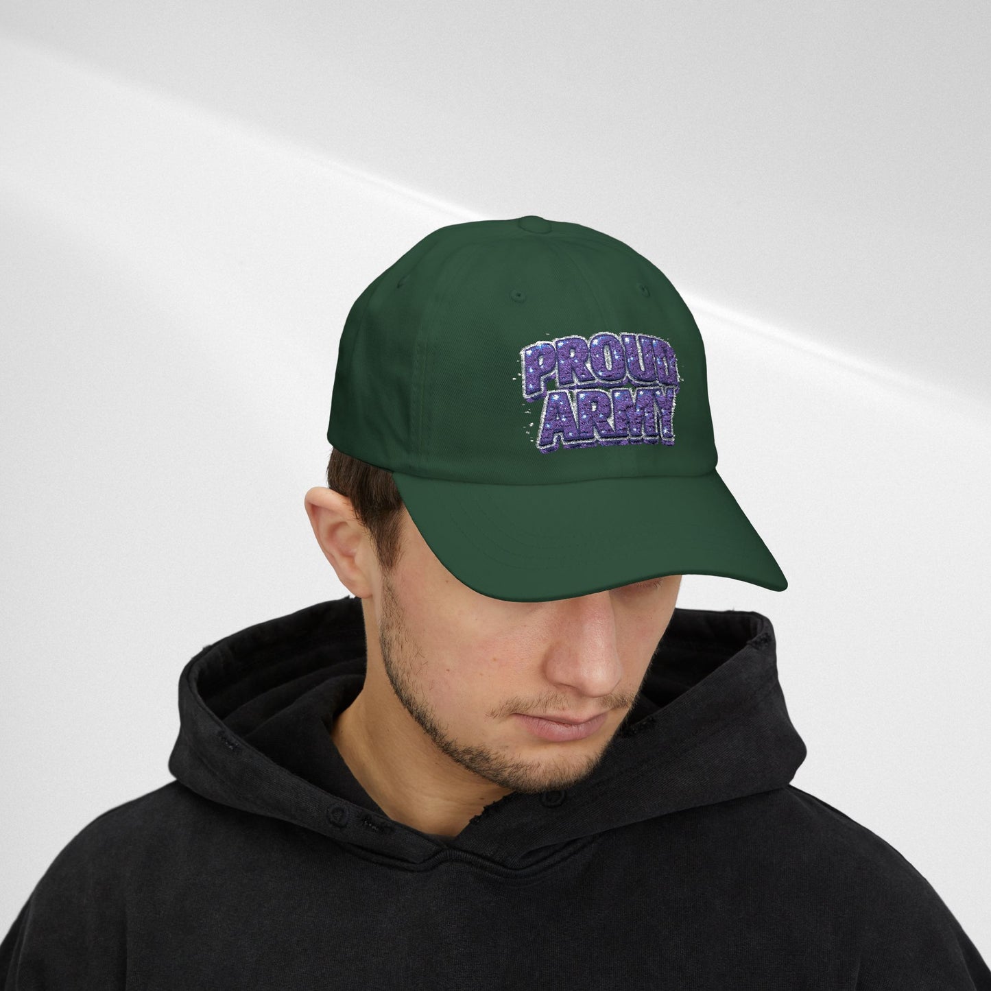 Dad Cap — "Proud Army" Embroidered Baseball Hat