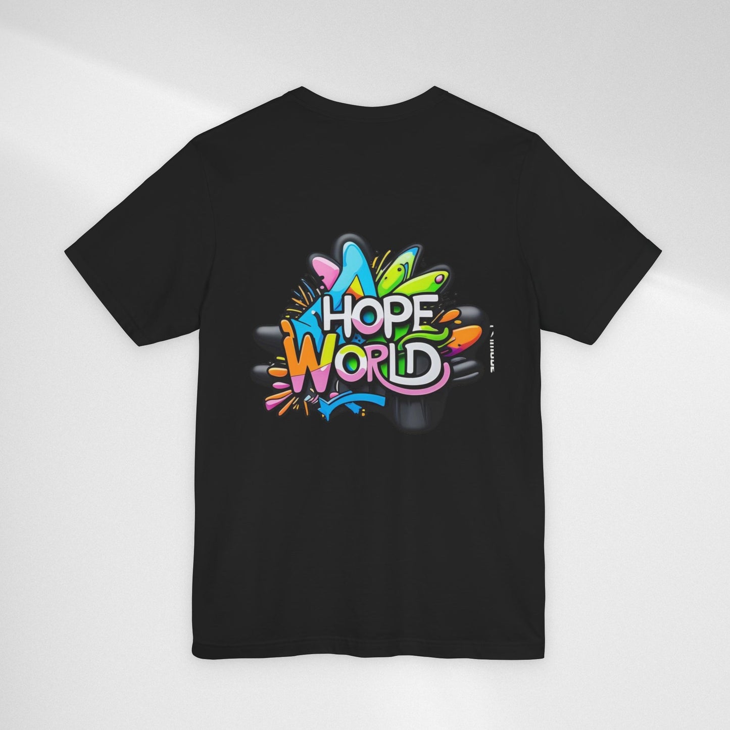Hope World Graphic Tee — Colorful Graffiti BTS-Inspired Shirt