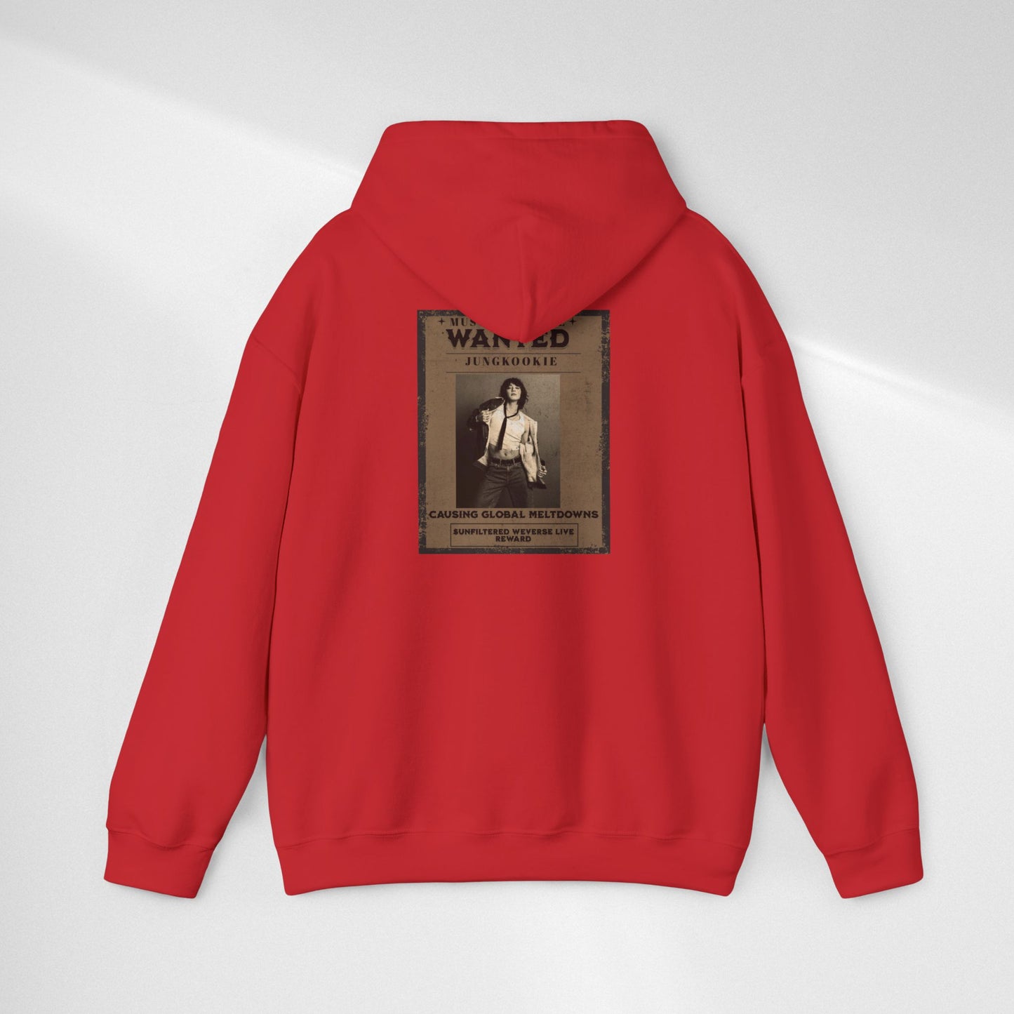 Hoodie — Vintage JK 'WANTED' Poster Graphic Pullover