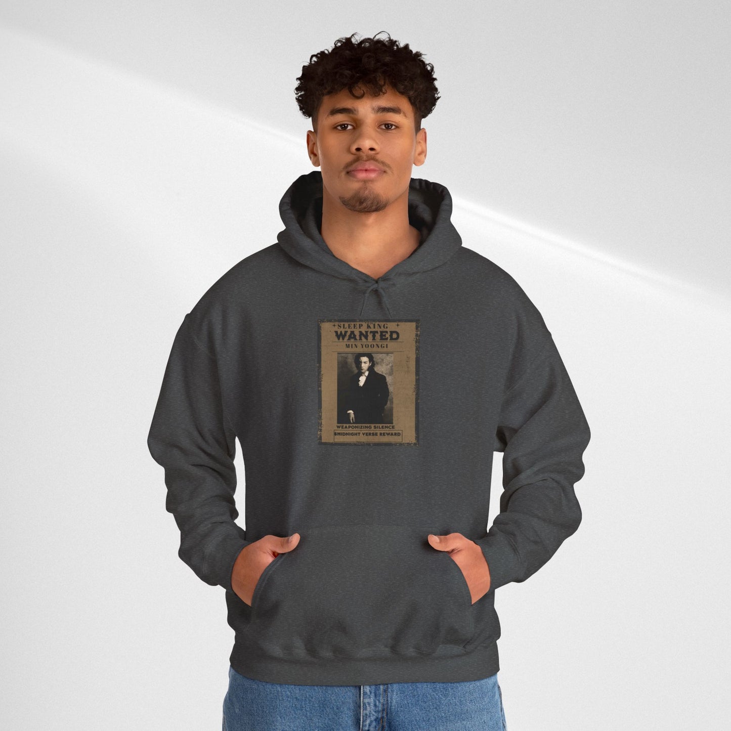Suga Wanted Poster Hoodie — Vintage 'Wanted' Photo Sweatshirt