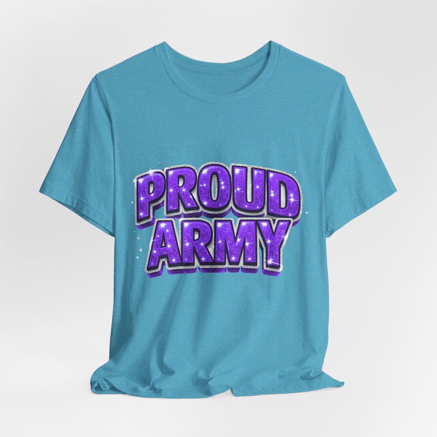 Proud Army T-Shirt — Bold Purple BTS Support Tee